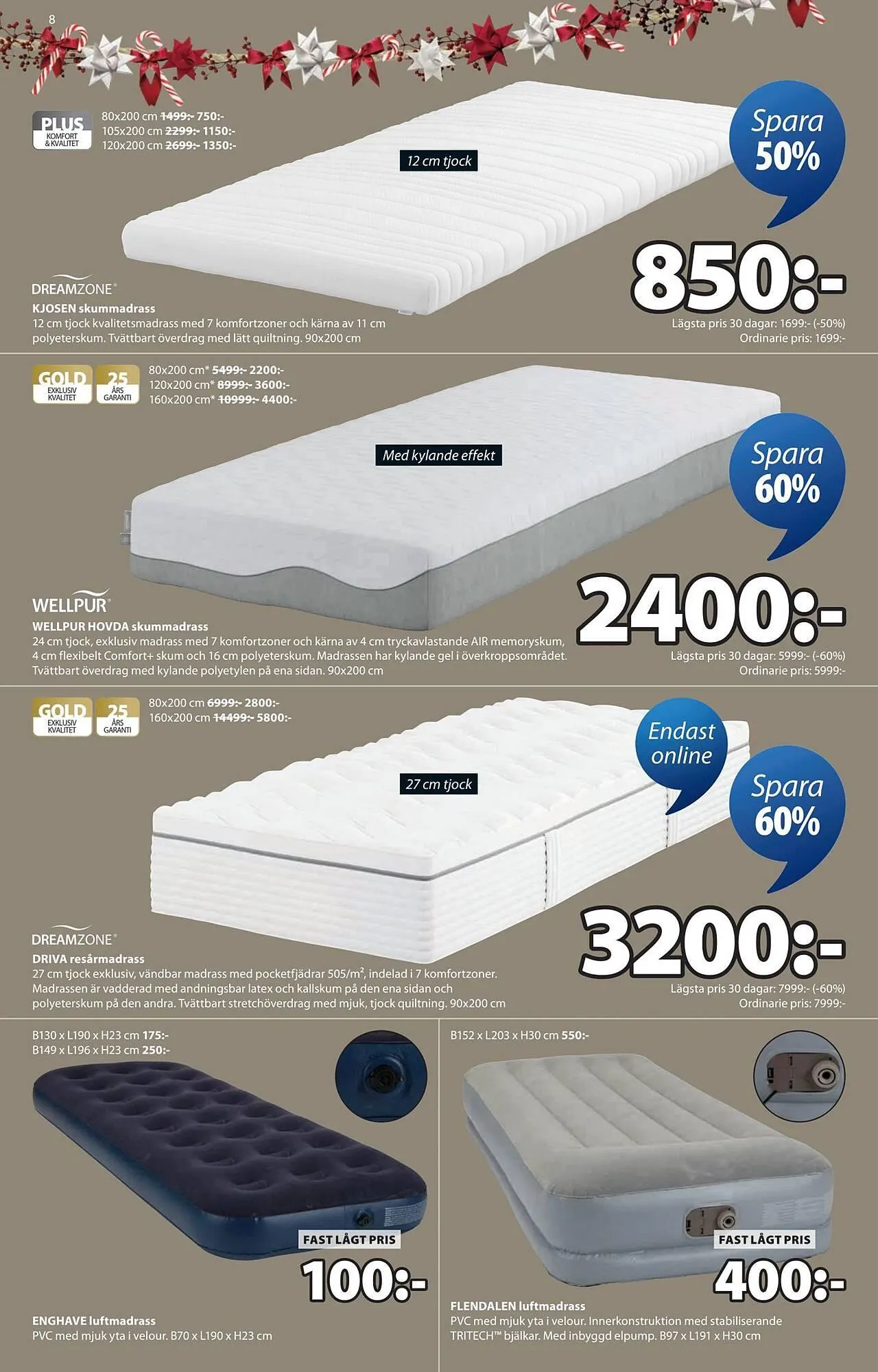JYSK reklamblad från 1 december till 15 december 2025 - Reklamblad sidor 8