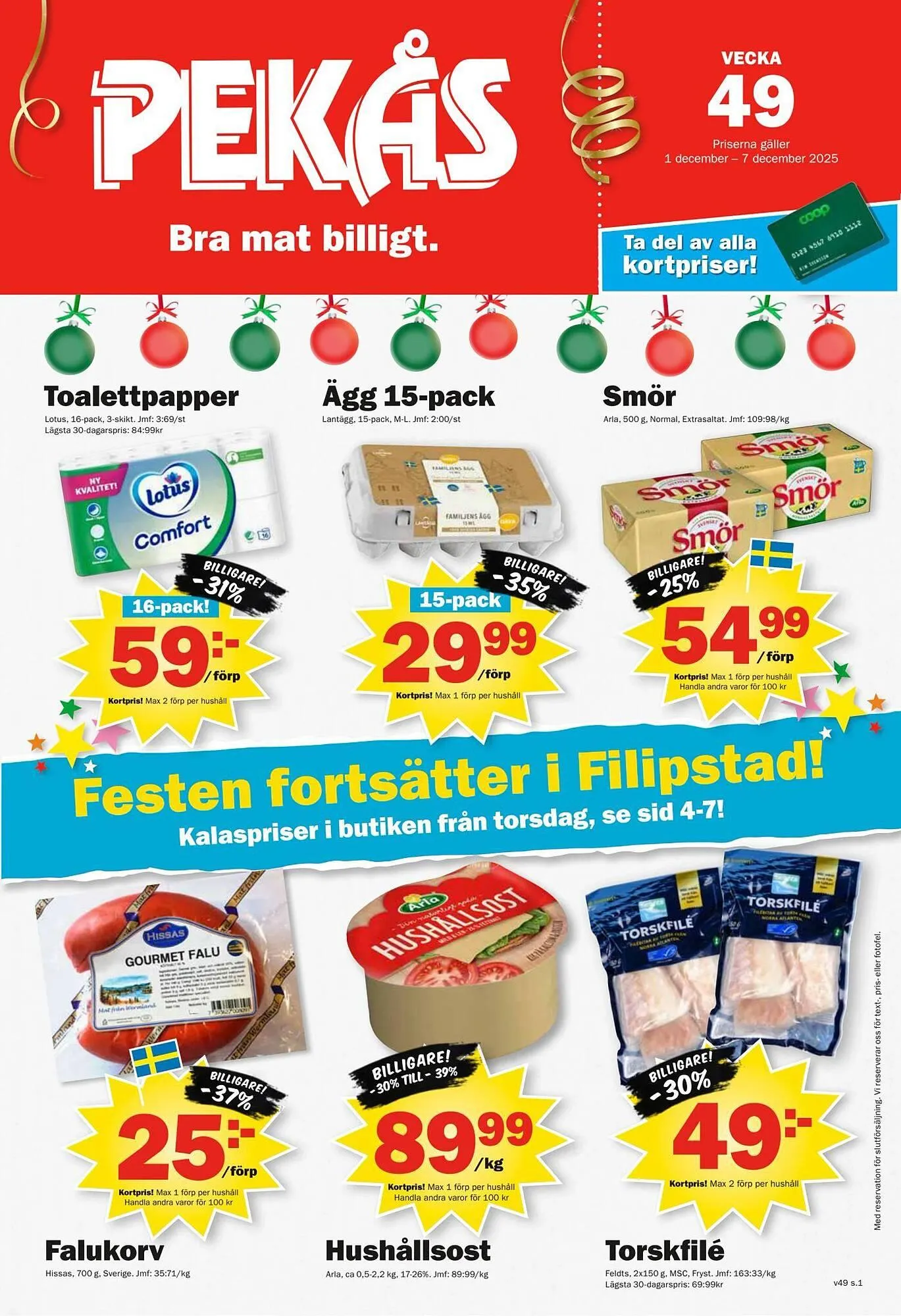 Pekås reklamblad - 1