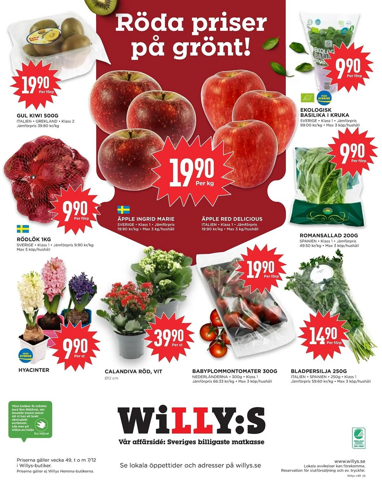 Willys reklamblad från 1 december till 7 december 2025 - Reklamblad sidor 8