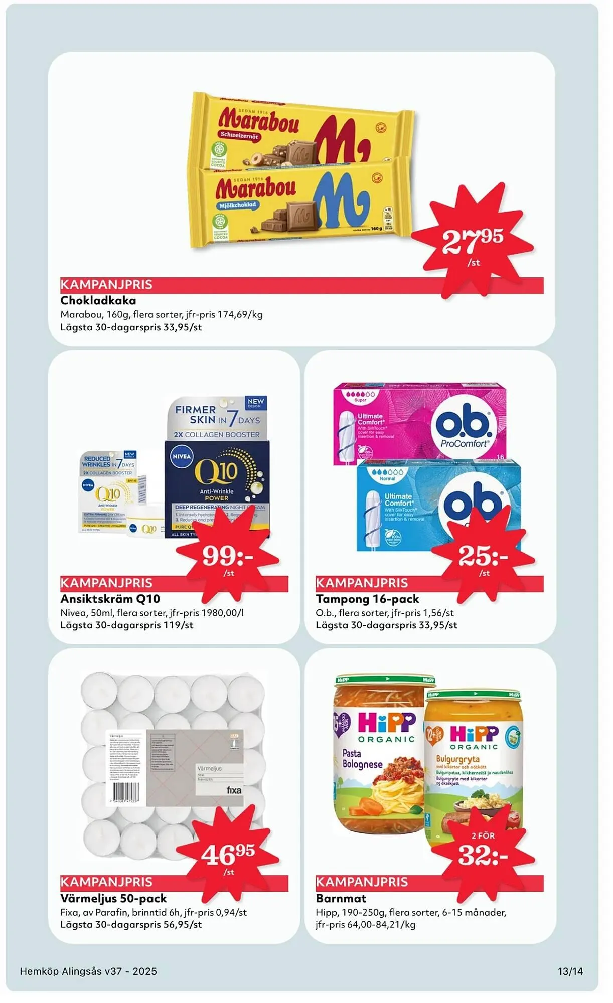 Östenssons reklamblad från 8 september till 14 september 2025 - Reklamblad sidor 13