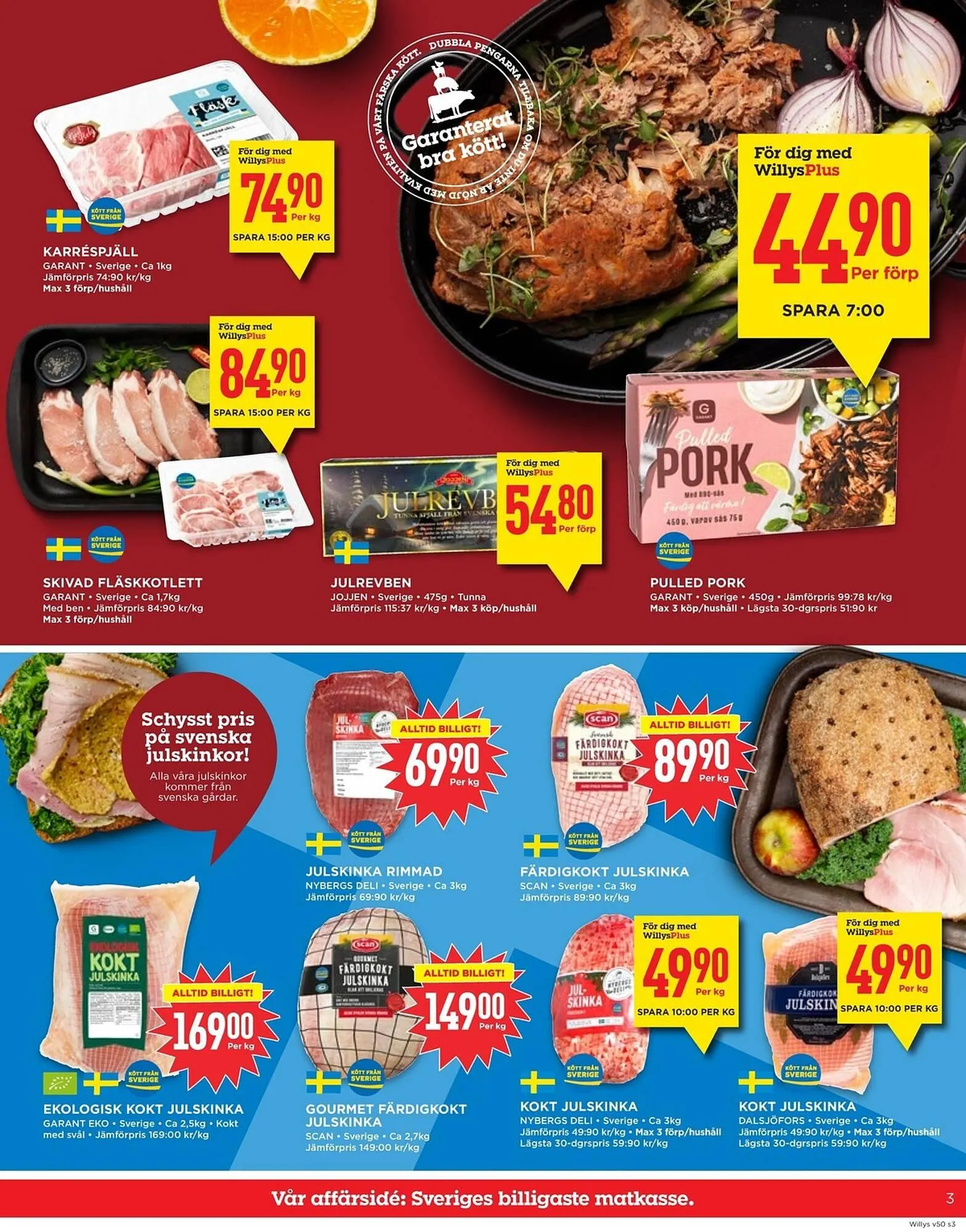 Willys reklamblad från 8 december till 14 december 2025 - Reklamblad sidor 3