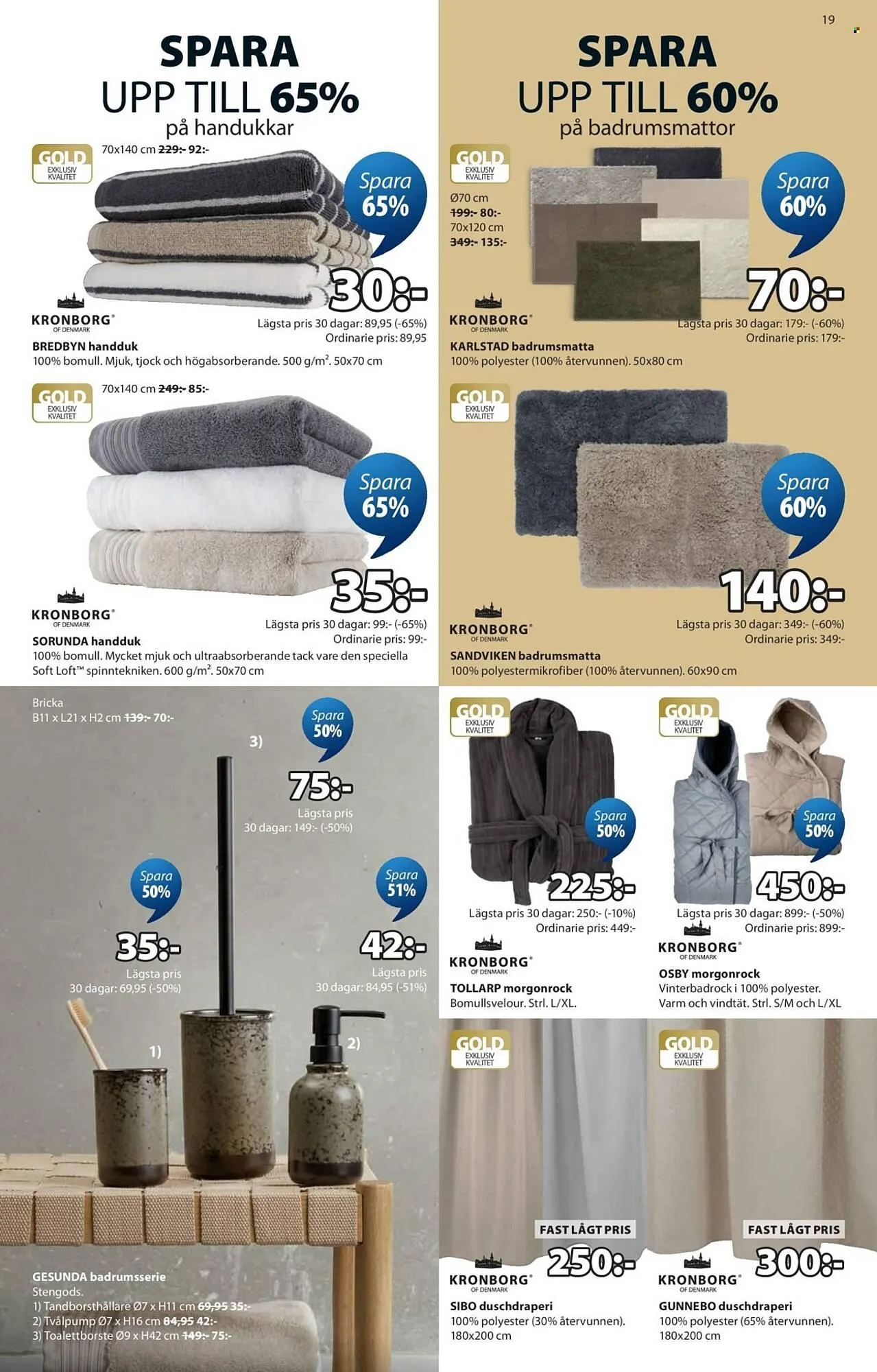 JYSK reklamblad från 30 mars till 26 april 2026 - Reklamblad sidor 19