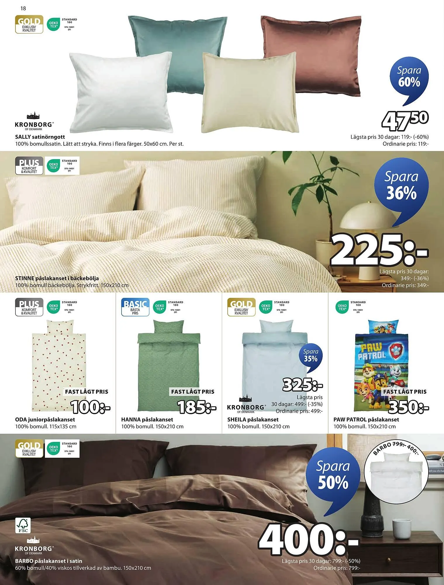 JYSK reklamblad från 25 augusti till 7 september 2025 - Reklamblad sidor 18