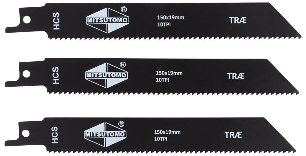 Tigersågblad trä 150 mm 3-pack
