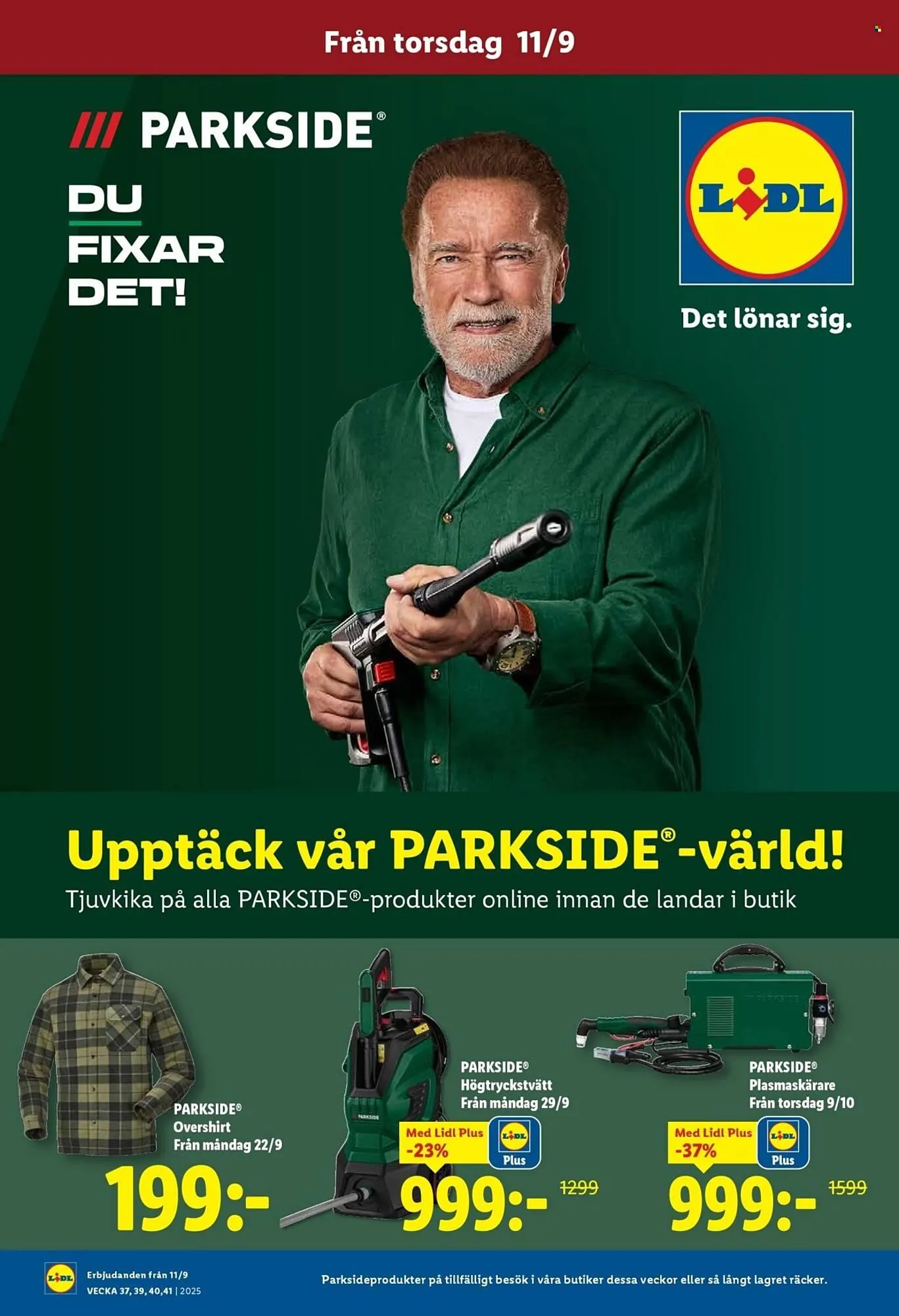 Lidl reklamblad från 8 september till 12 oktober 2025 - Reklamblad sidor 1