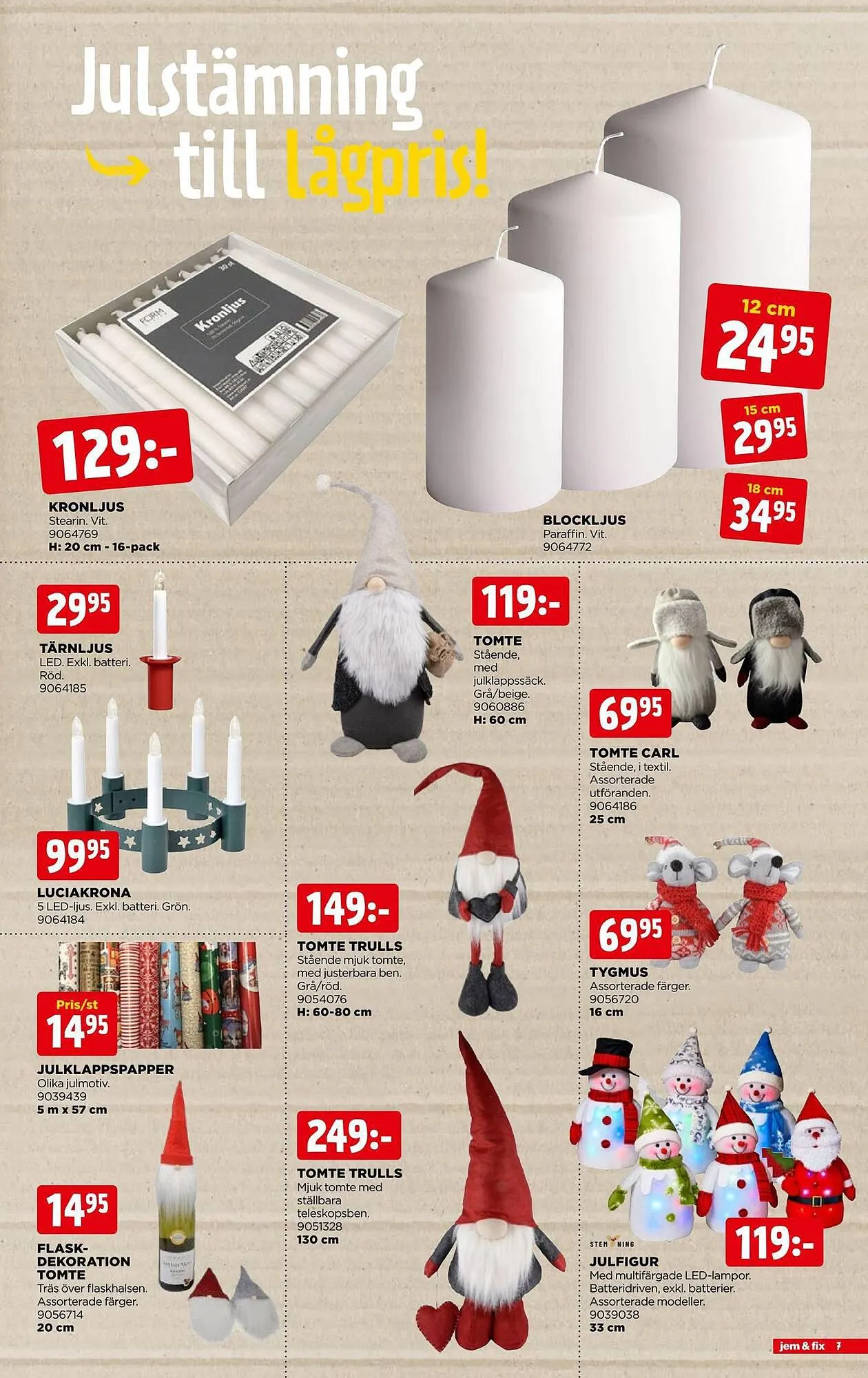 Jem&Fix reklamblad från 3 december till 10 december 2023 - Reklamblad sidor 7