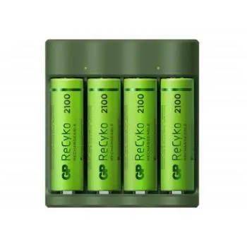 GP ReCyko Everyday Battery Charger, B421 (USB), incl. 4 x AA 2100 mAh Batteries