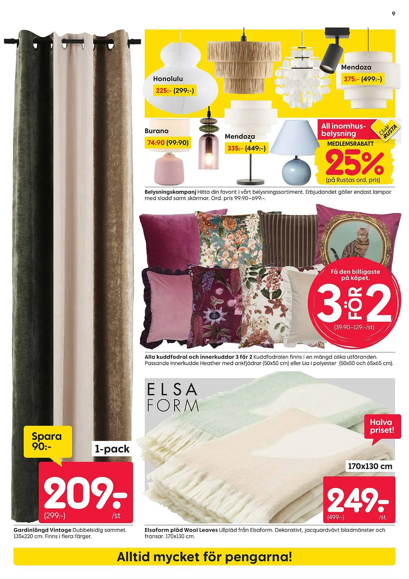Rusta reklamblad från 25 augusti till 31 augusti 2025 - Reklamblad sidor 9