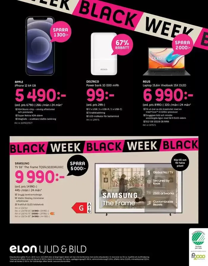 Black Week från 28 november till 1 december 2024 - Reklamblad sidor 12