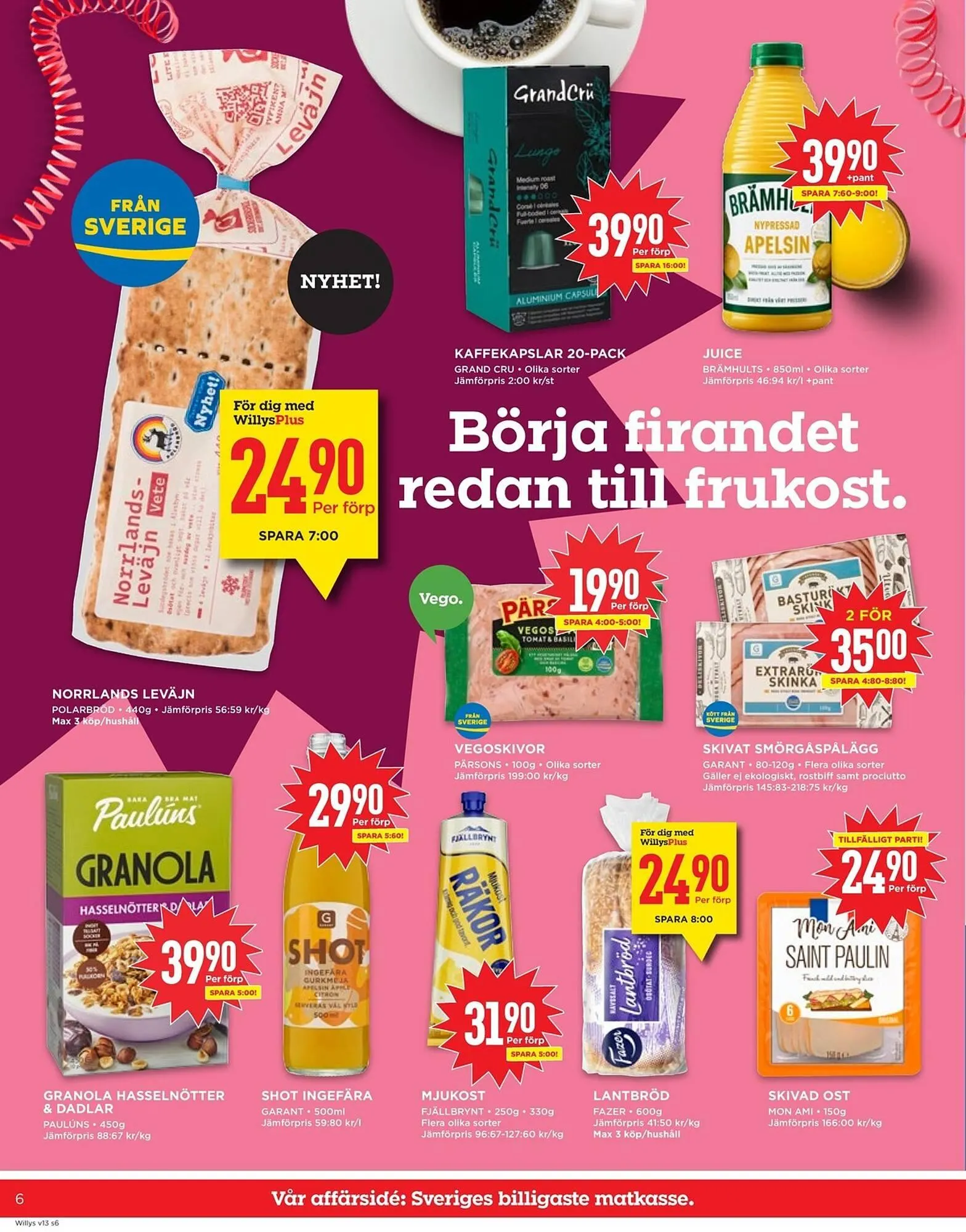 Willys reklamblad från 24 mars till 30 mars 2025 - Reklamblad sidor 6