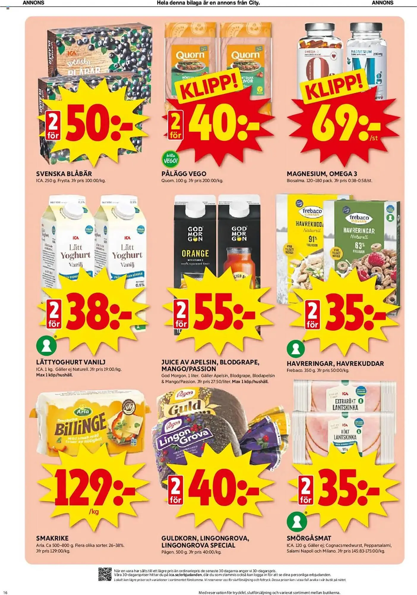 ICA Kvantum reklamblad från 31 mars till 6 april 2025 - Reklamblad sidor 16