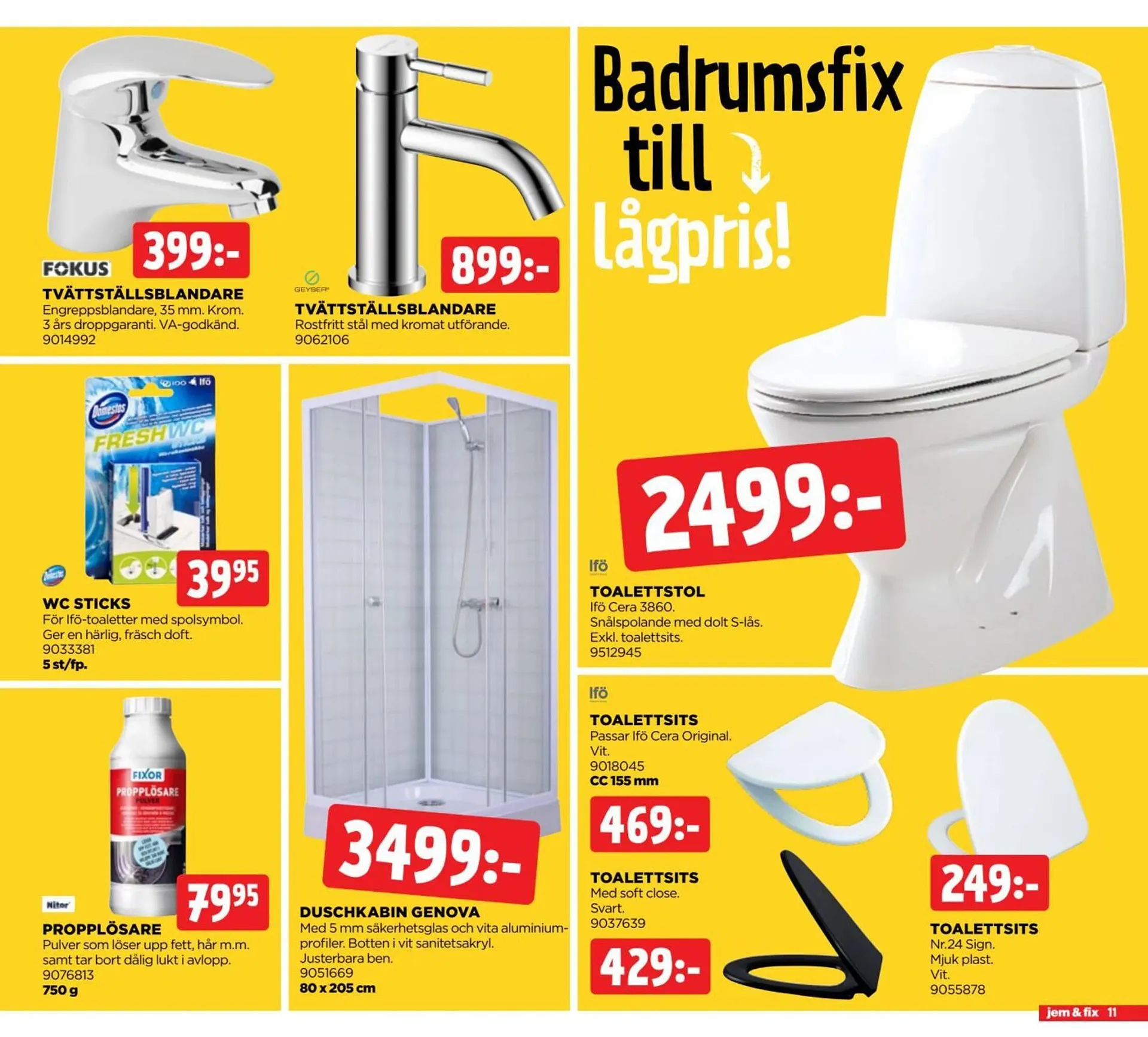 Jem&Fix reklamblad från 22 september till 6 oktober 2025 - Reklamblad sidor 11