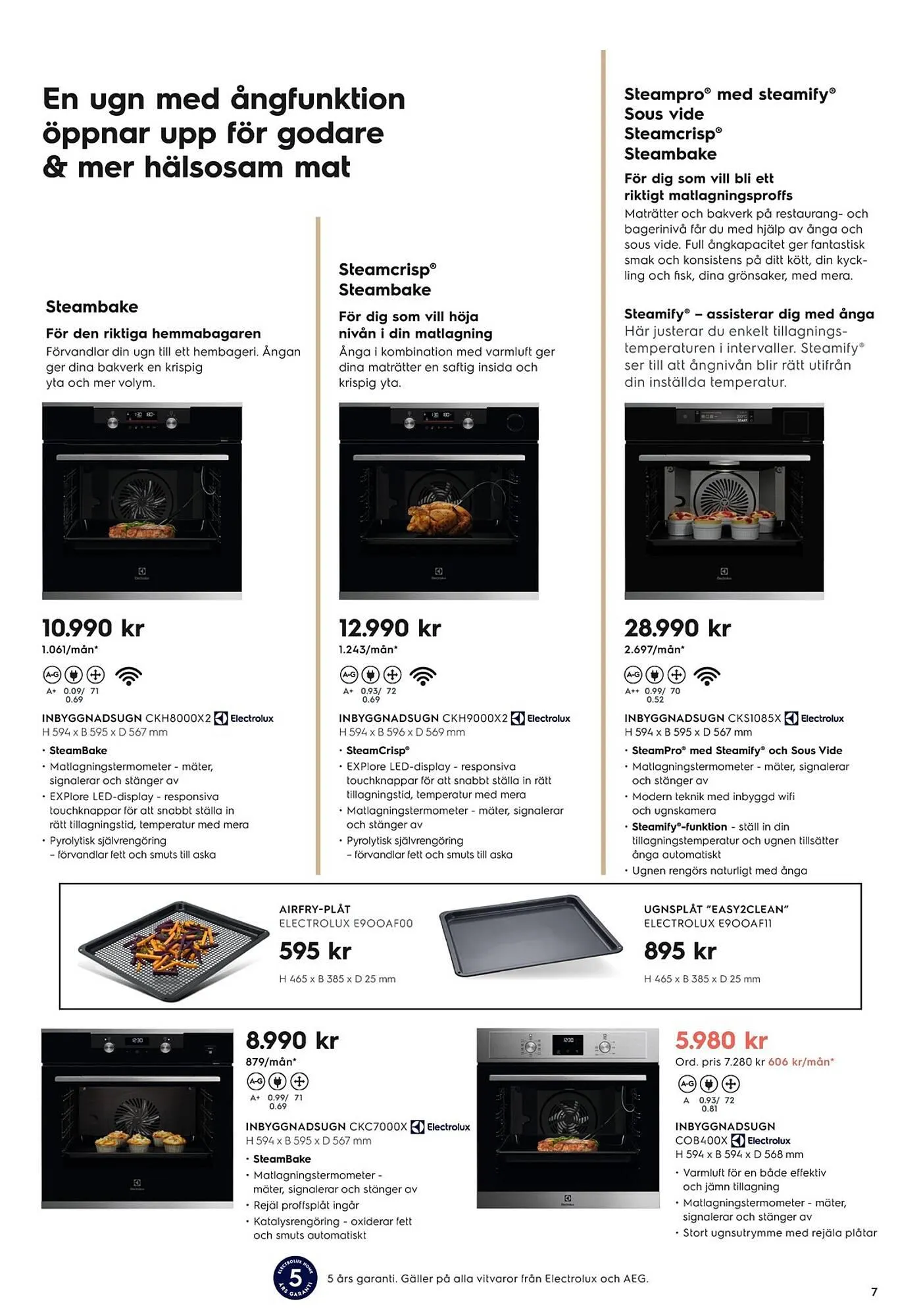 Electrolux Home reklamblad från 21 augusti till 2 oktober 2023 - Reklamblad sidor 7