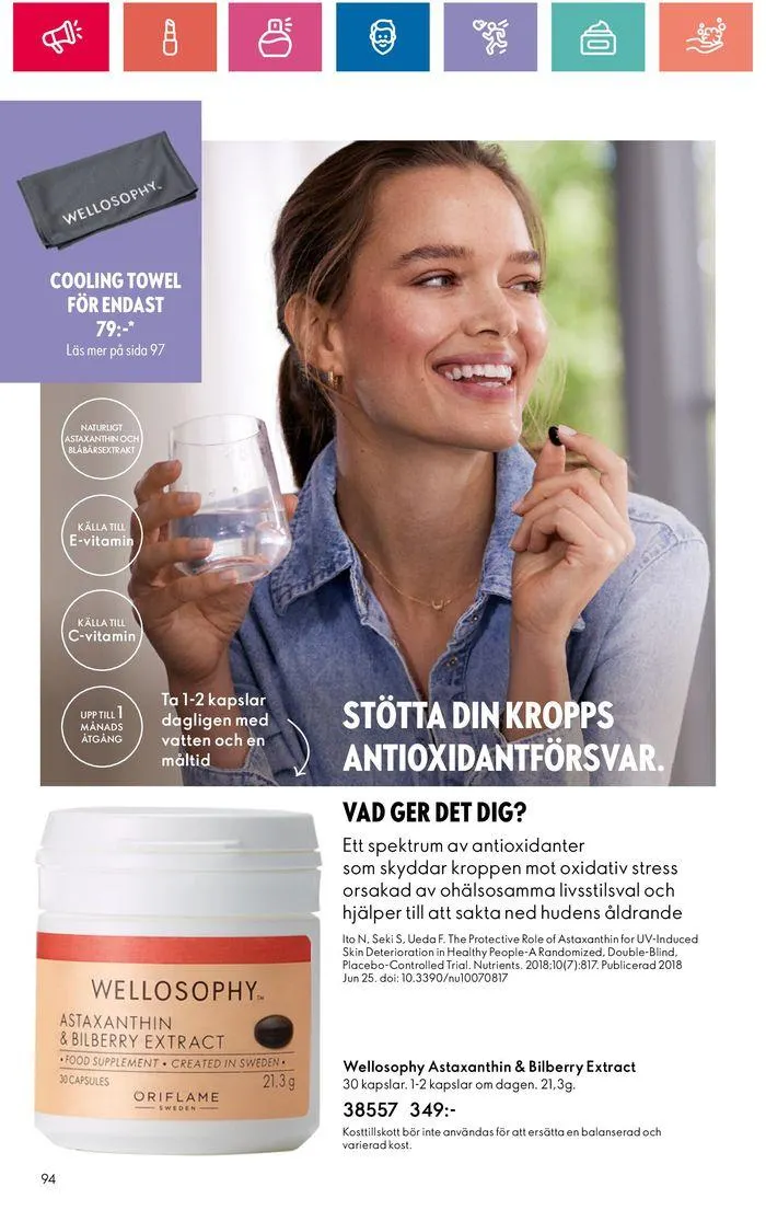 Oriflame reklamblad från 20 juni till 4 juli 2024 - Reklamblad sidor 94