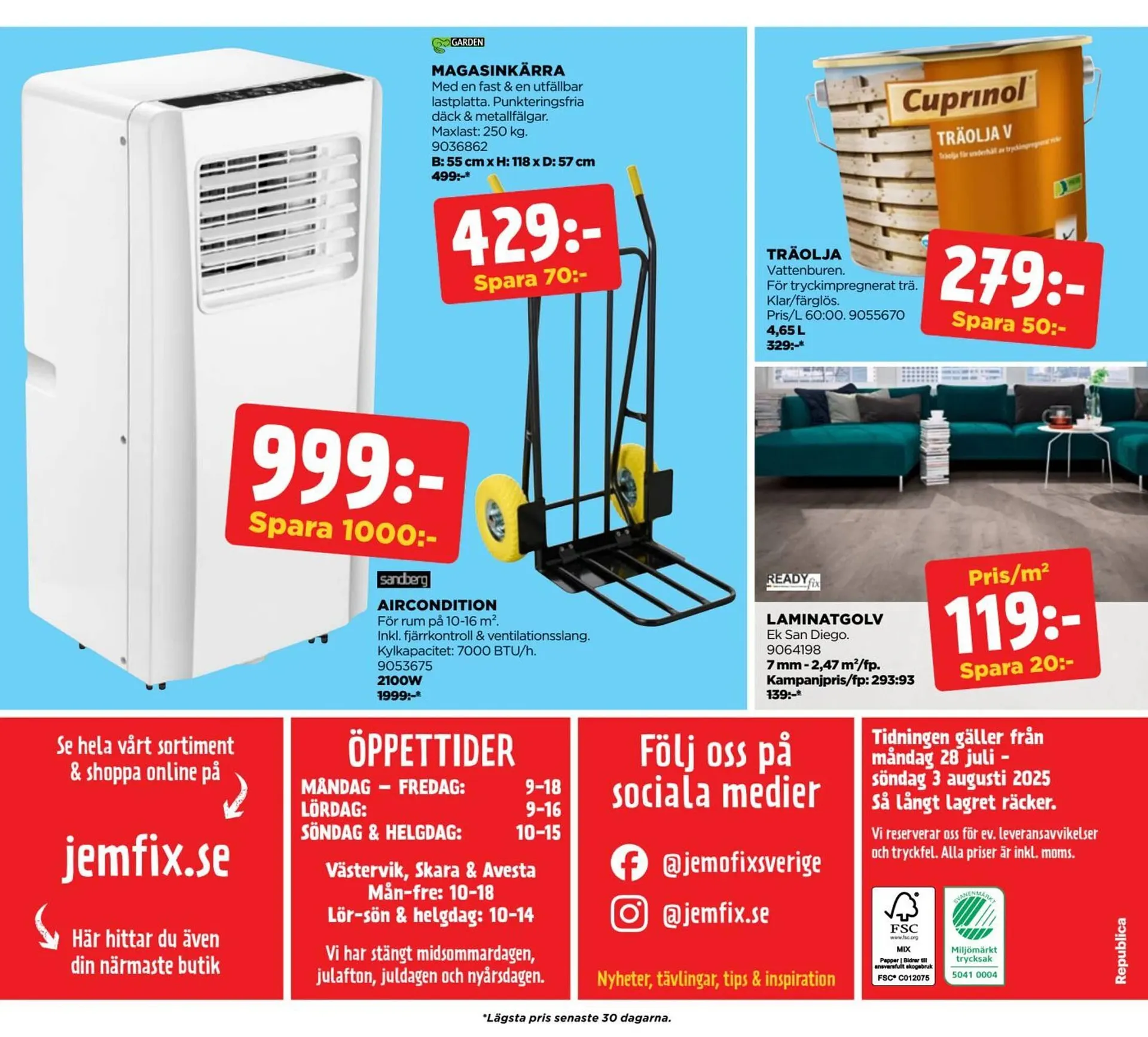 Jem&Fix reklamblad från 28 juli till 3 augusti 2025 - Reklamblad sidor 20