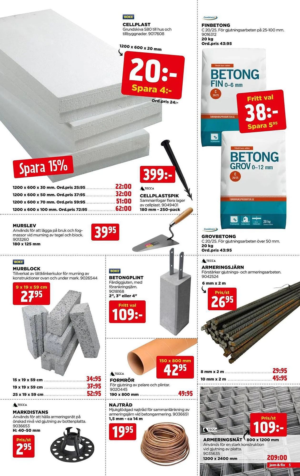 Jem&Fix reklamblad från 27 augusti till 10 september 2023 - Reklamblad sidor 5