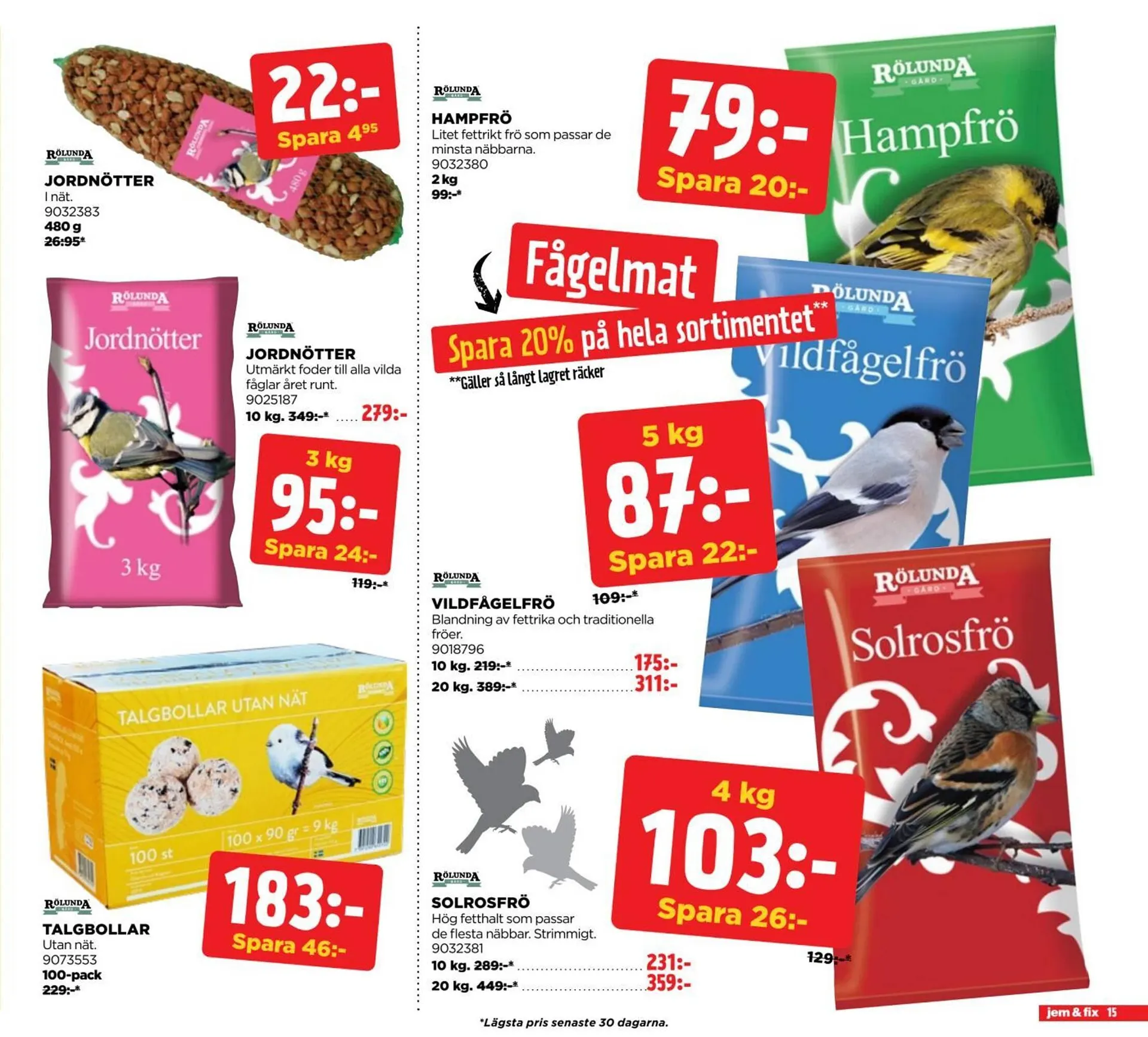 Jem&Fix reklamblad från 9 februari till 2 mars 2026 - Reklamblad sidor 15
