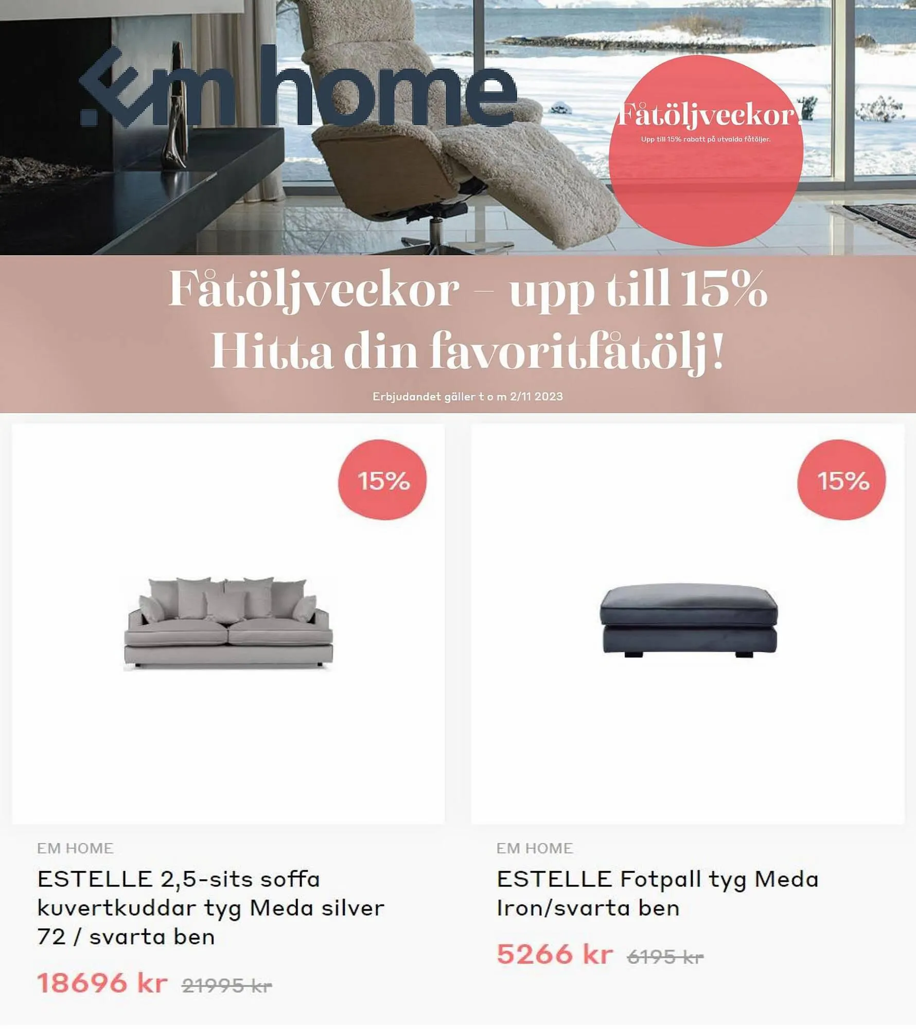 EM Home reklamblad från 3 oktober till 2 november 2023 - Reklamblad sidor 2