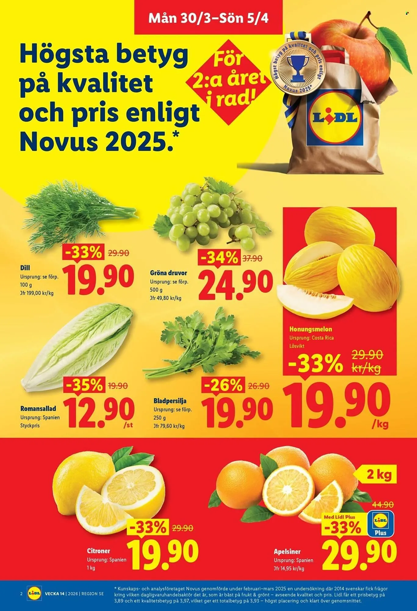 Lidl reklamblad från 30 mars till 5 april 2026 - Reklamblad sidor 2