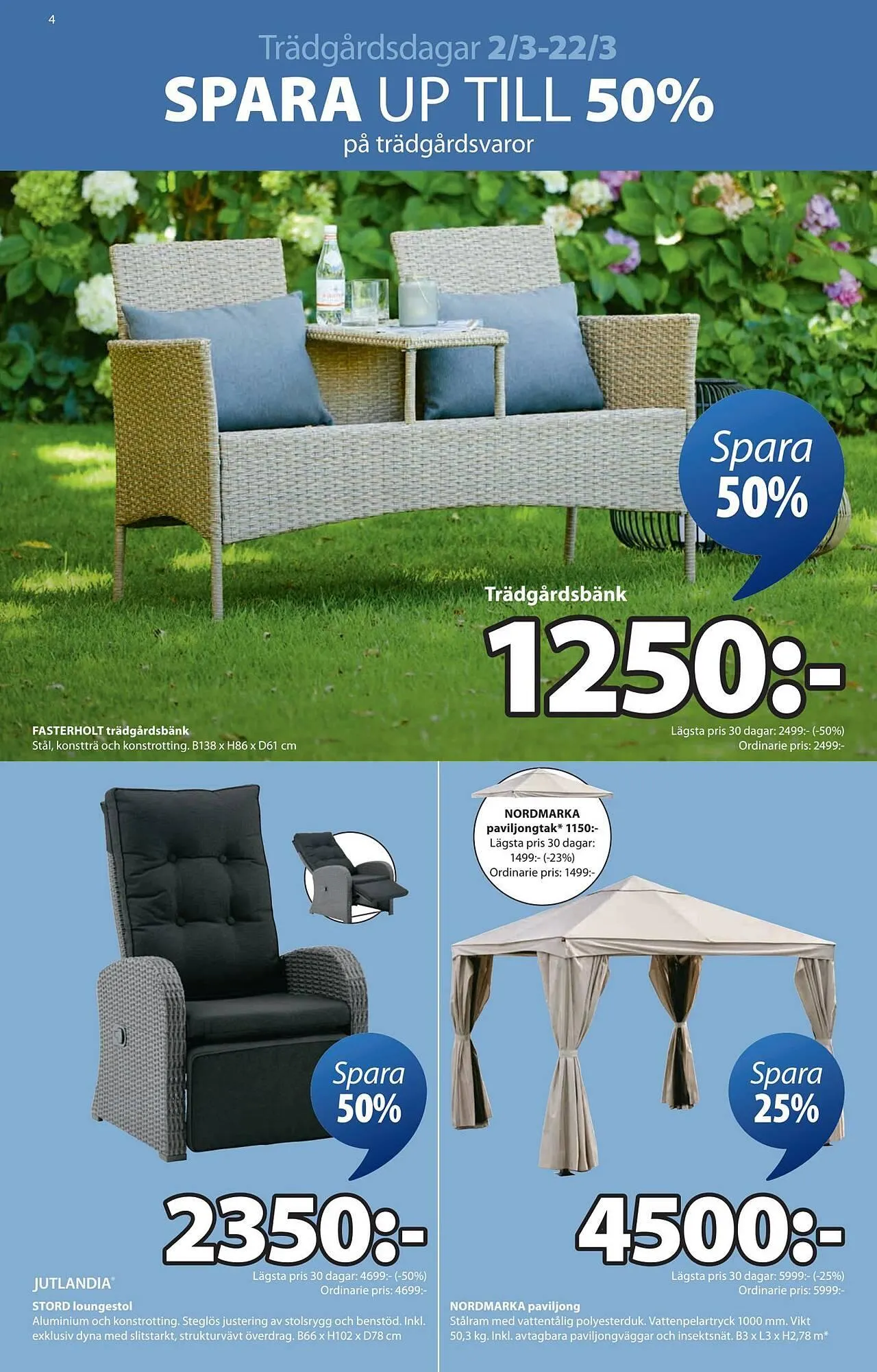 JYSK reklamblad från 2 mars till 23 mars 2026 - Reklamblad sidor 4