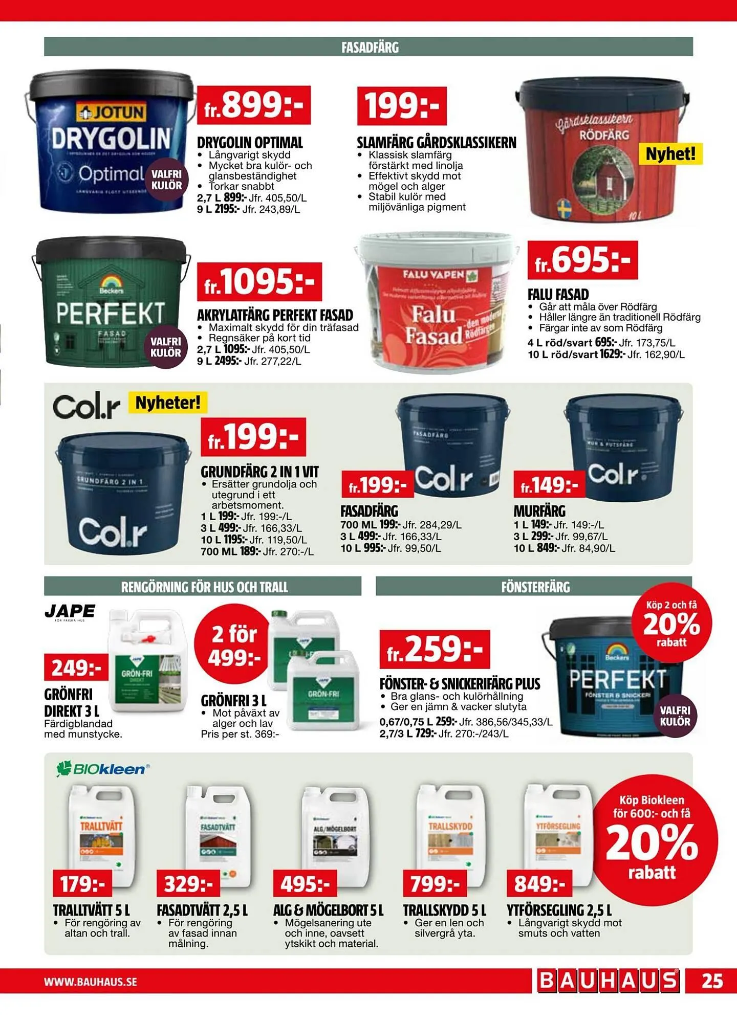 Bauhaus reklamblad från 4 maj till 18 maj 2026 - Reklamblad sidor 25