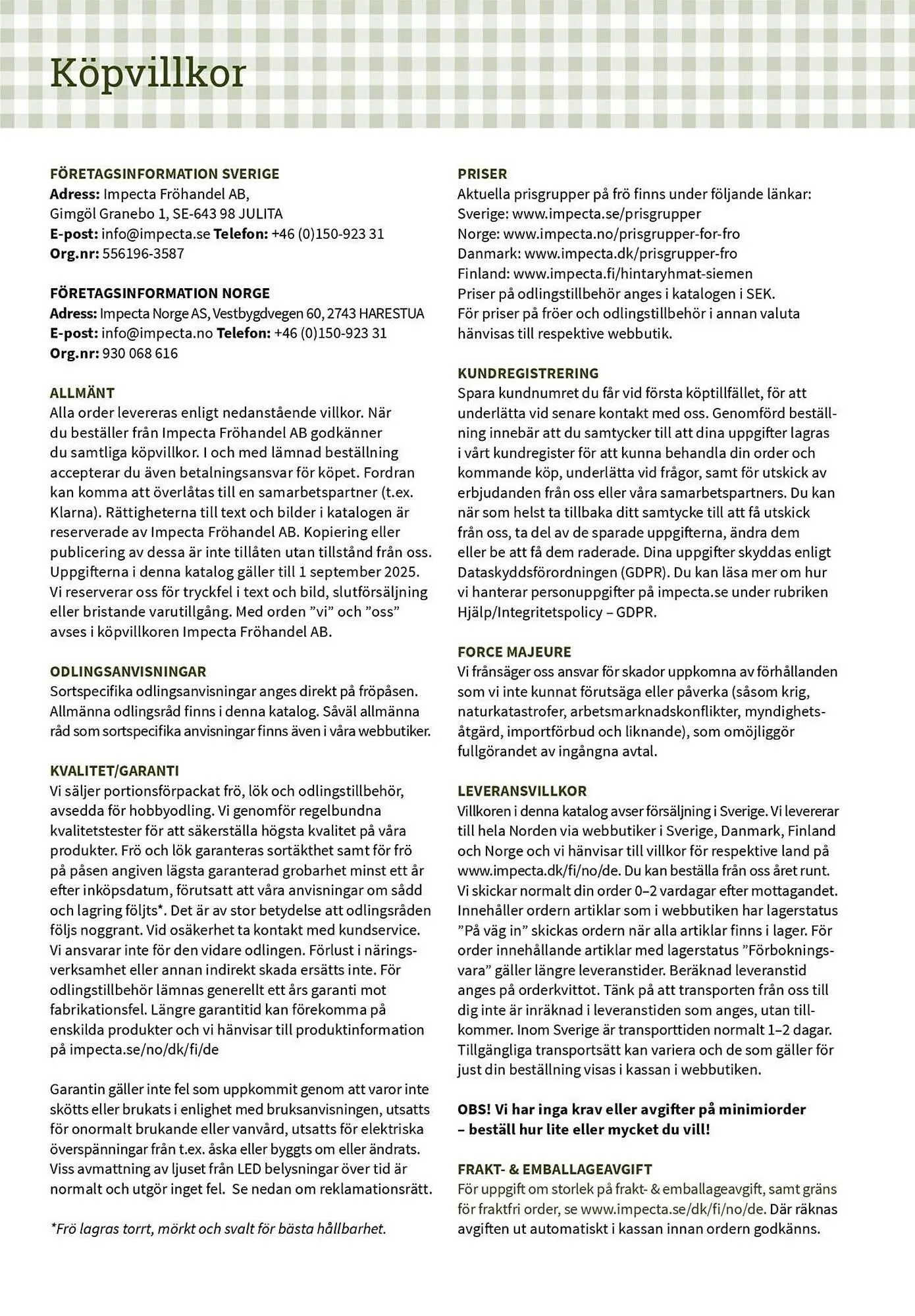 Granngården kampanjblad från 11 september till 31 december 2025 - Reklamblad sidor 370