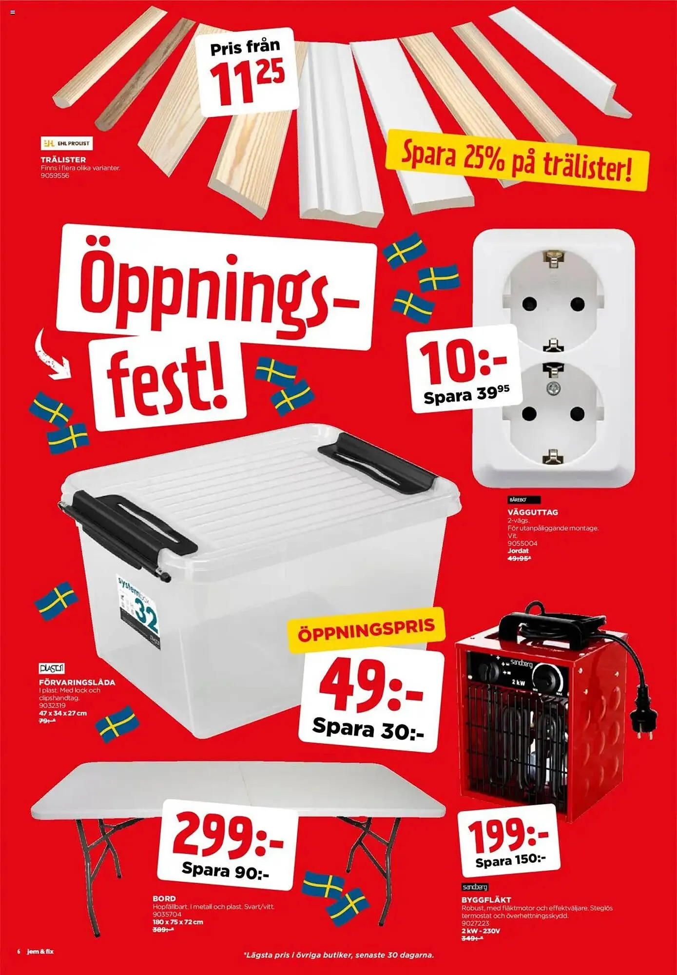 Jem&Fix reklamblad från 6 oktober till 12 oktober 2025 - Reklamblad sidor 6