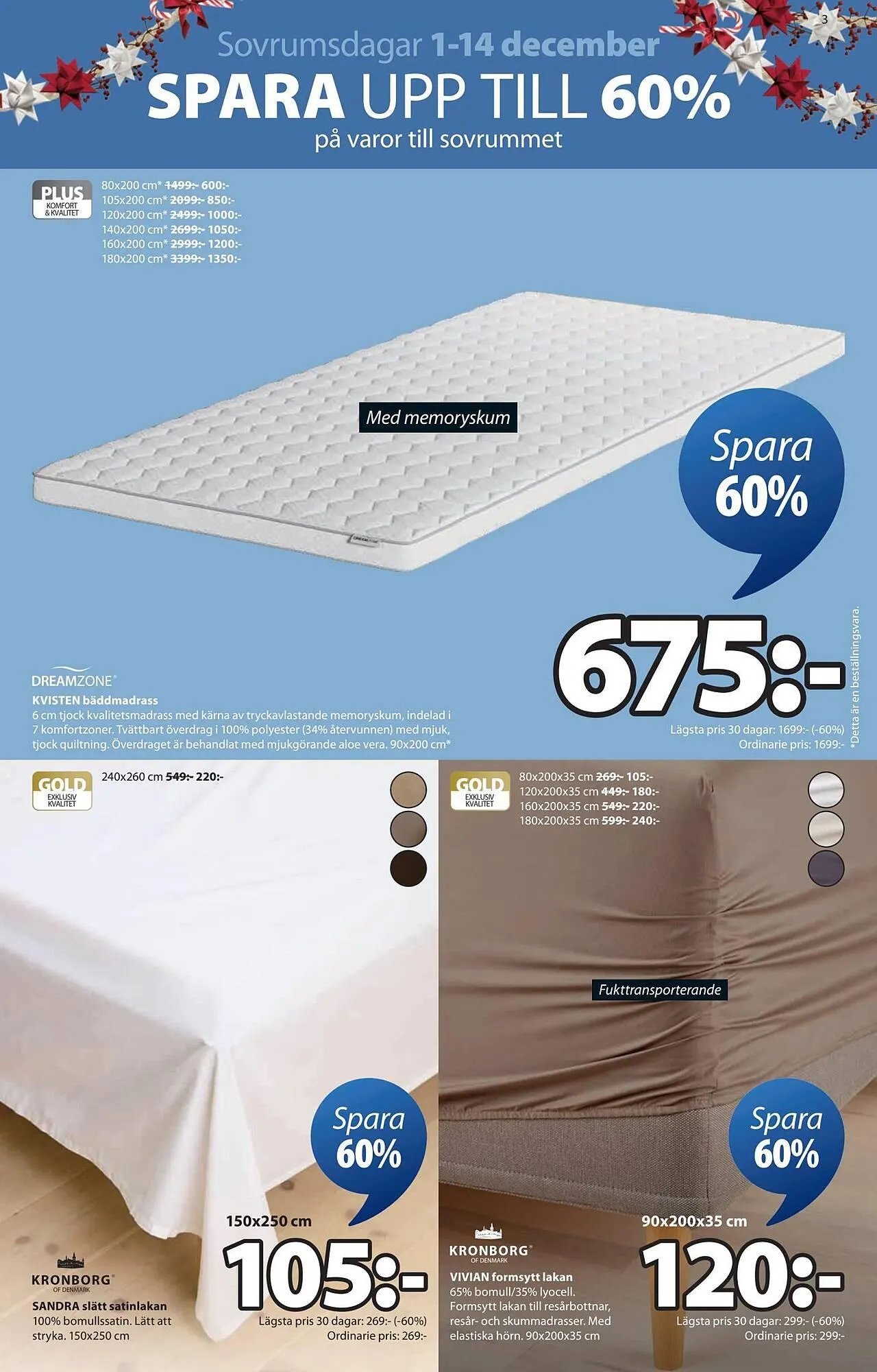 JYSK reklamblad från 1 december till 15 december 2025 - Reklamblad sidor 3