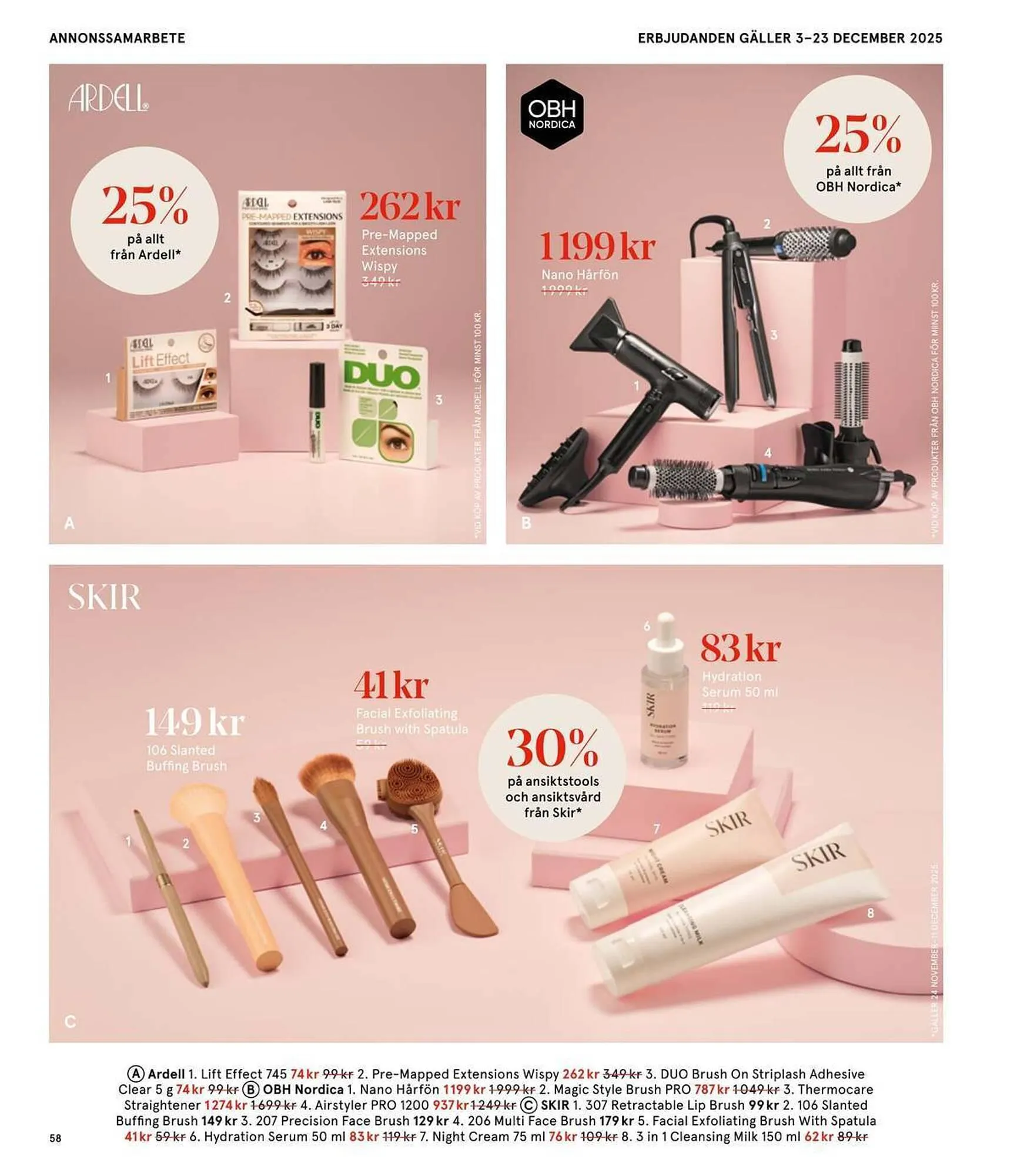 Åhléns reklamblad från 25 november till 11 december 2025 - Reklamblad sidor 58