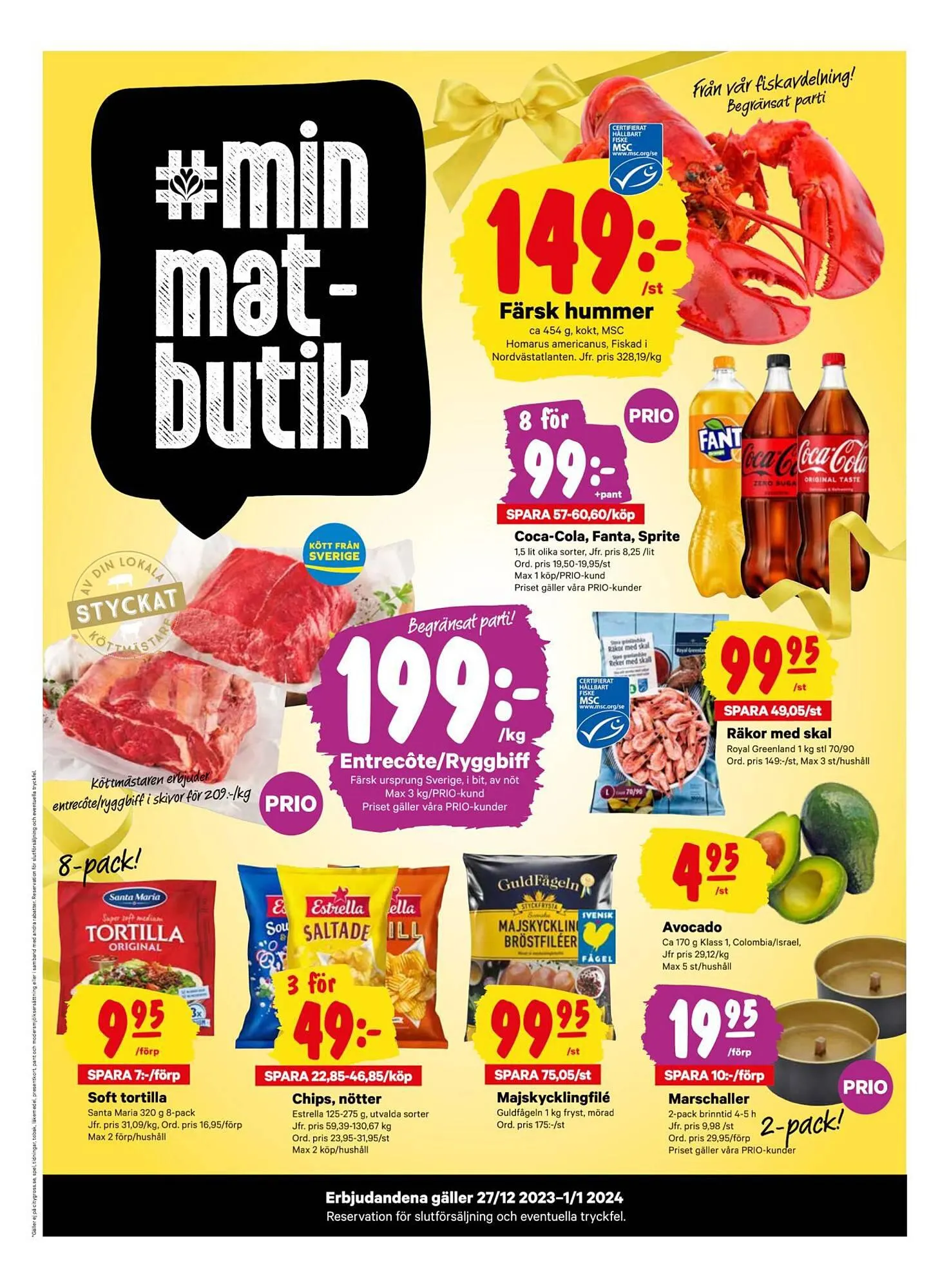 minmatbutik reklamblad från 26 december till 1 januari 2024 - Reklamblad sidor 