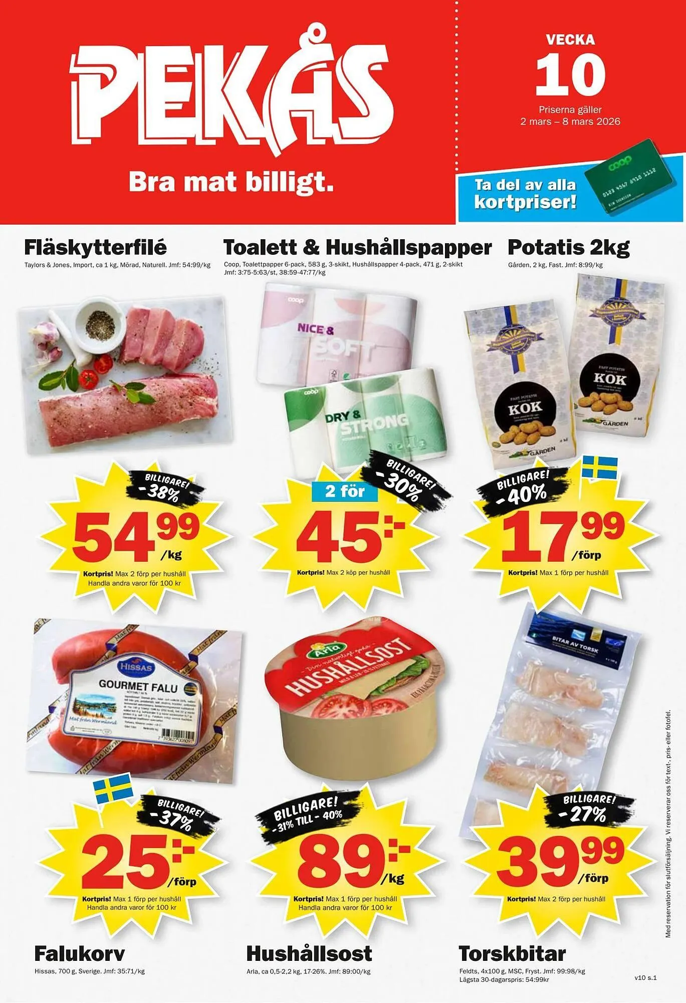 Pekås reklamblad från 2 mars till 9 mars 2026 - Reklamblad sidor 1