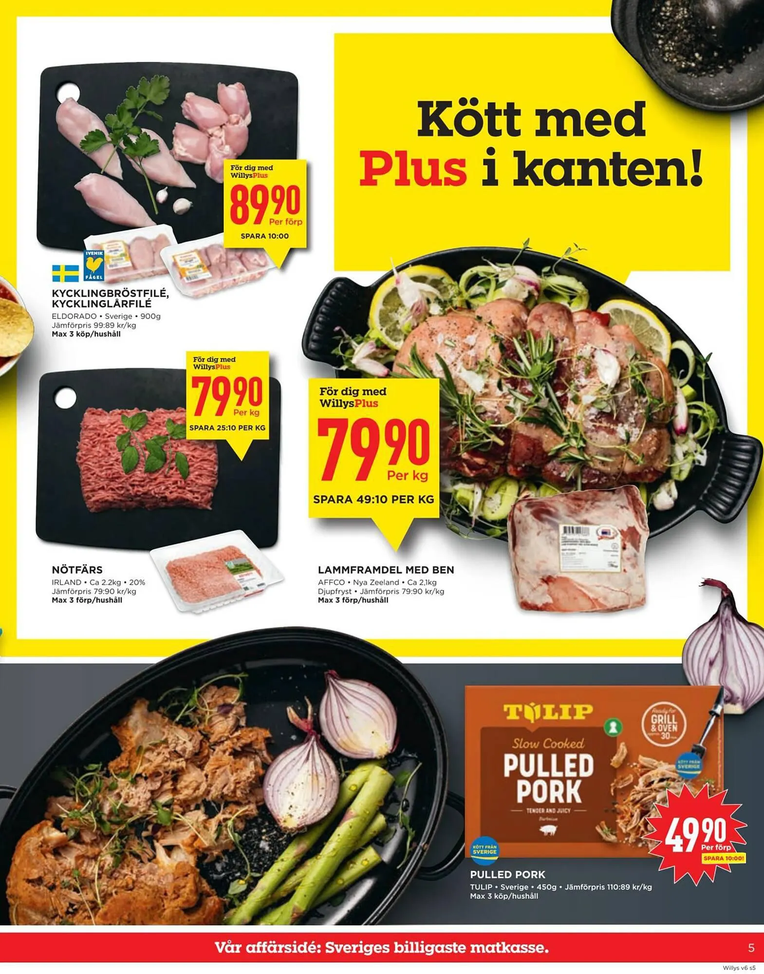 Willys reklamblad från 4 februari till 11 februari 2024 - Reklamblad sidor 5
