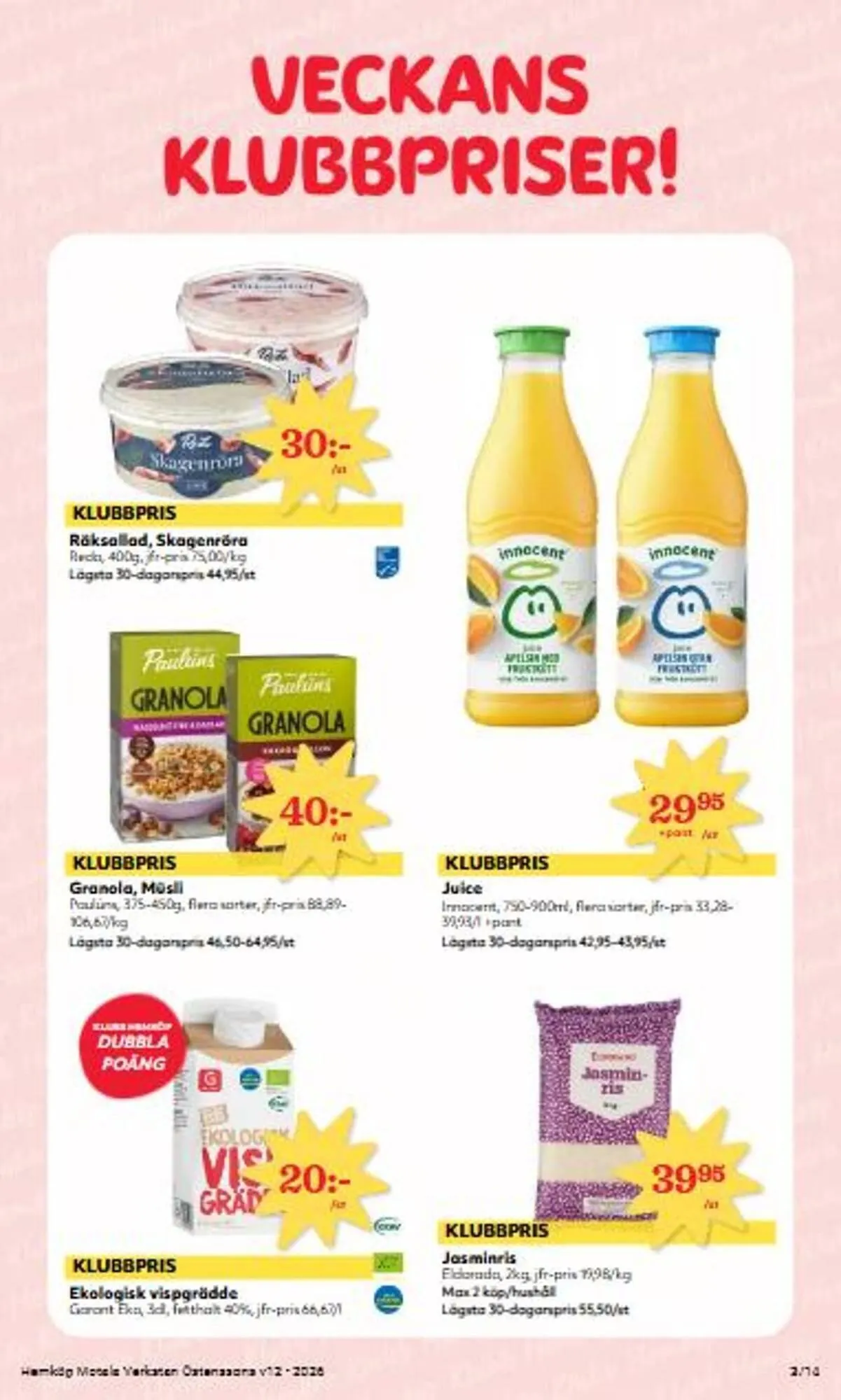 Hemköp reklamblad från 16 mars till 22 mars 2026 - Reklamblad sidor 3