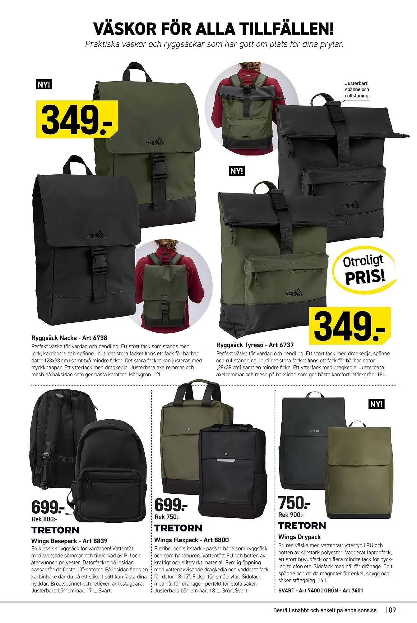 Engelsons reklamblad från 17 mars till 24 mars 2025 - Reklamblad sidor 109