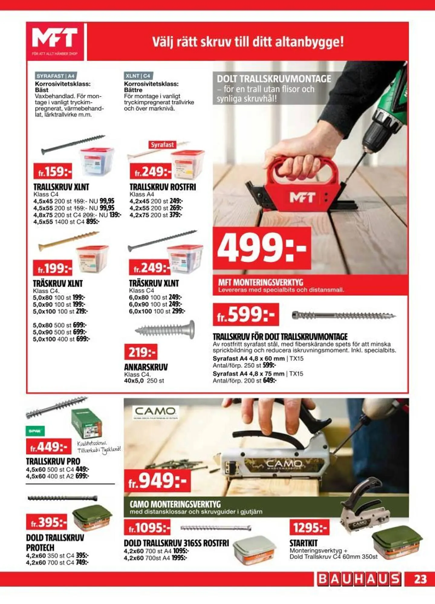 Bauhaus reklamblad från 28 april till 11 maj 2025 - Reklamblad sidor 23