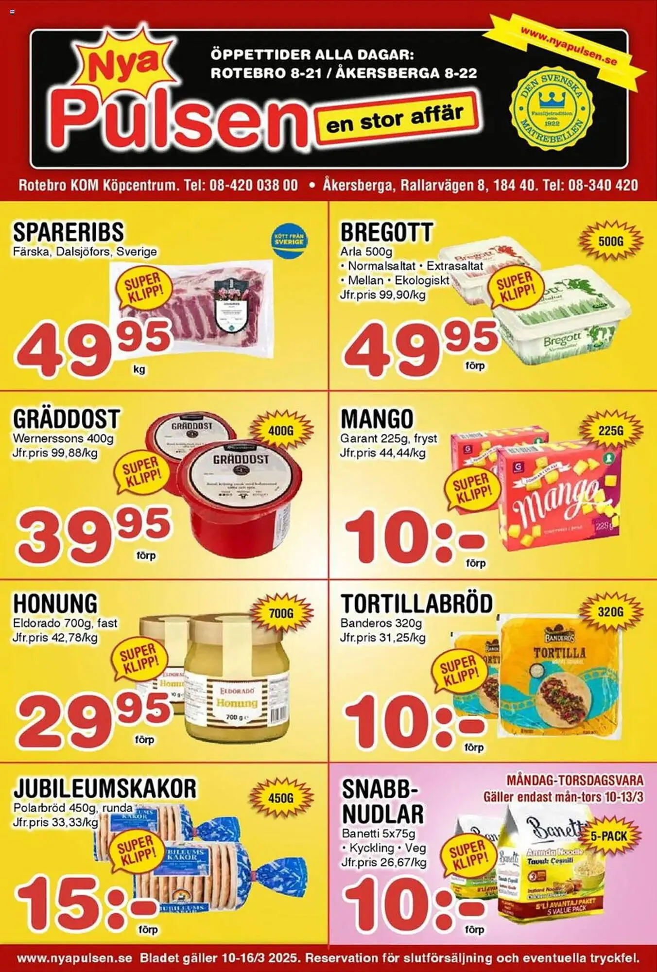 Nya Pulsen reklamblad - 1