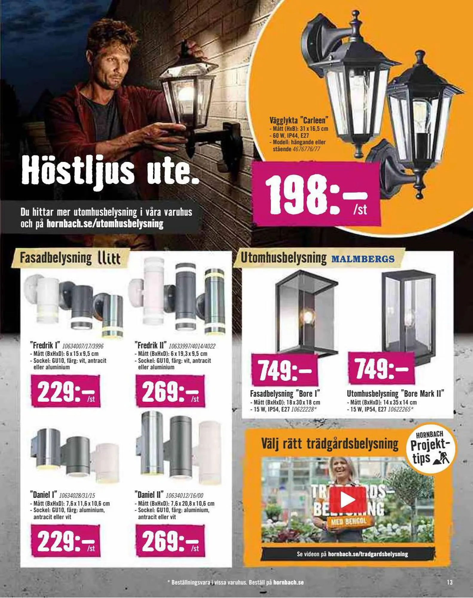 Hornbach reklamblad från 28 september till 25 oktober 2023 - Reklamblad sidor 13