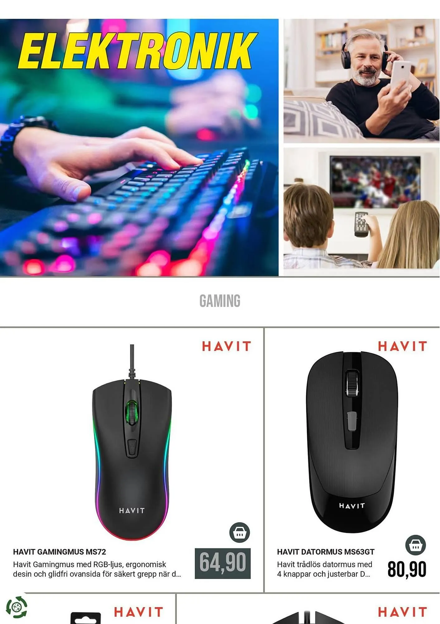 Harald Nyborg reklamblad - 1