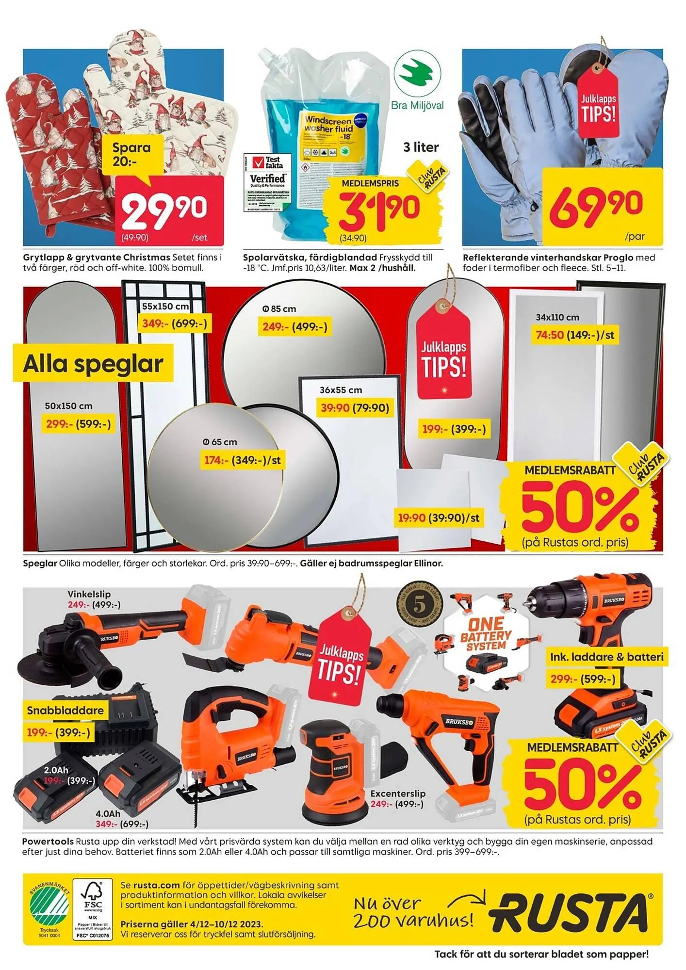 Rusta reklamblad från 4 december till 10 december 2023 - Reklamblad sidor 16