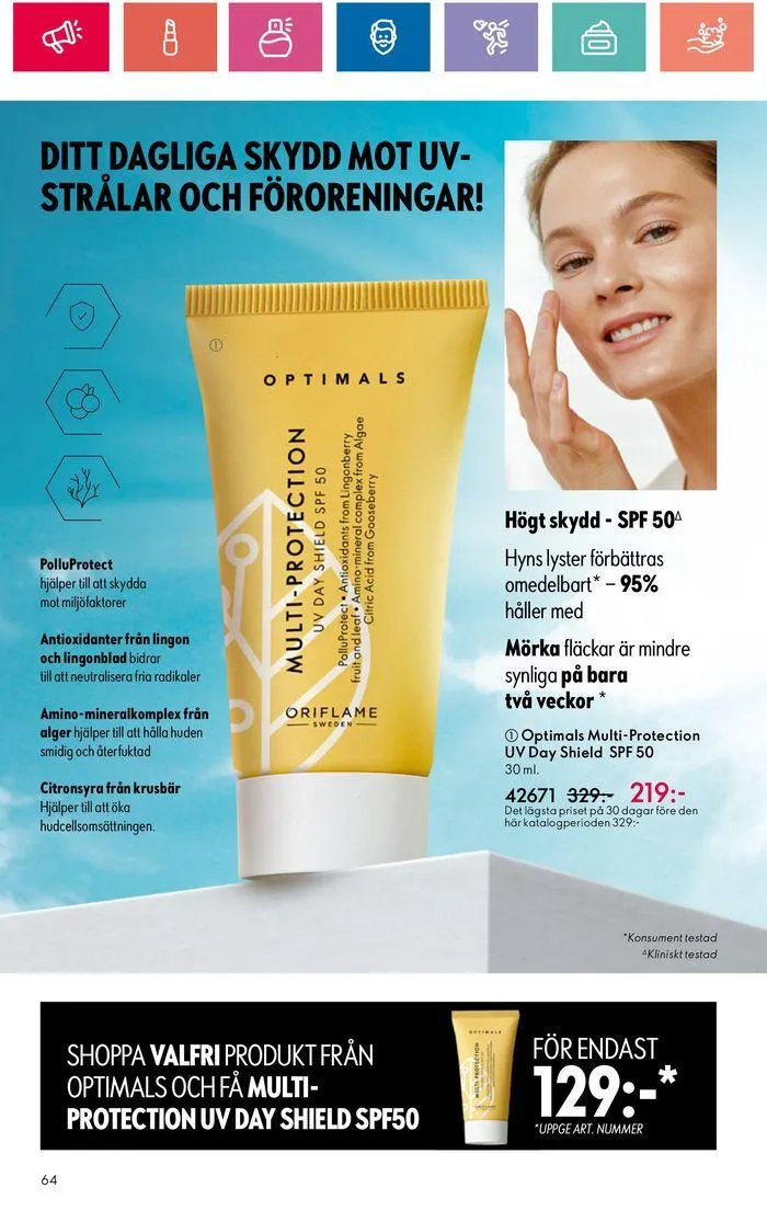 Oriflame reklamblad från 20 juni till 4 juli 2024 - Reklamblad sidor 64