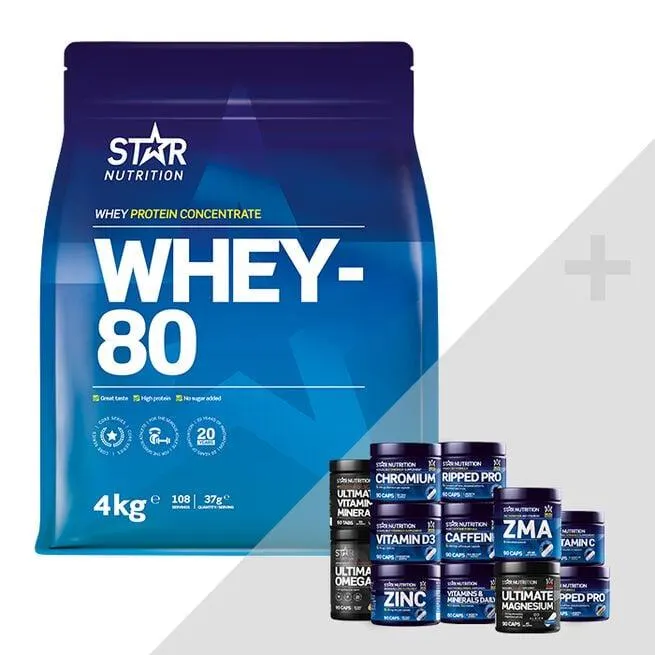 Whey-80, 4 kg + Bonus Product!