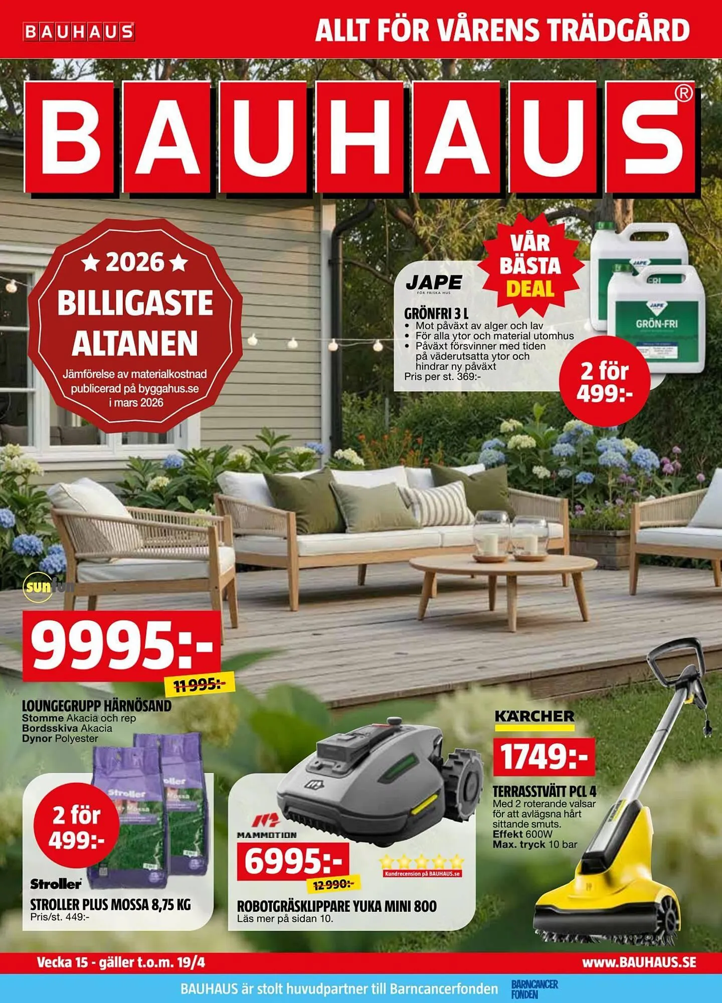 Bauhaus reklamblad från 7 april till 20 april 2026 - Reklamblad sidor 1