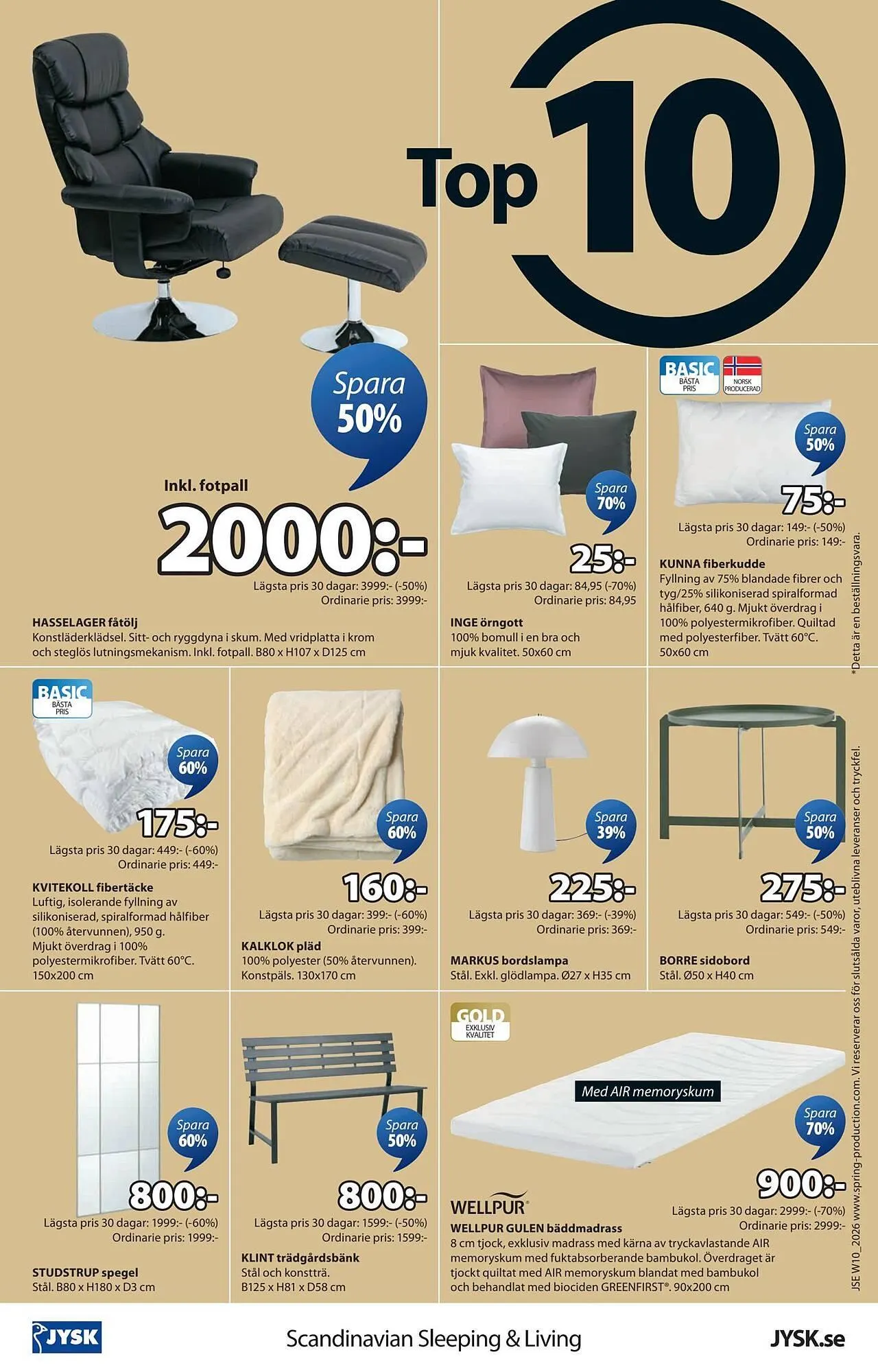 JYSK reklamblad från 2 mars till 23 mars 2026 - Reklamblad sidor 24
