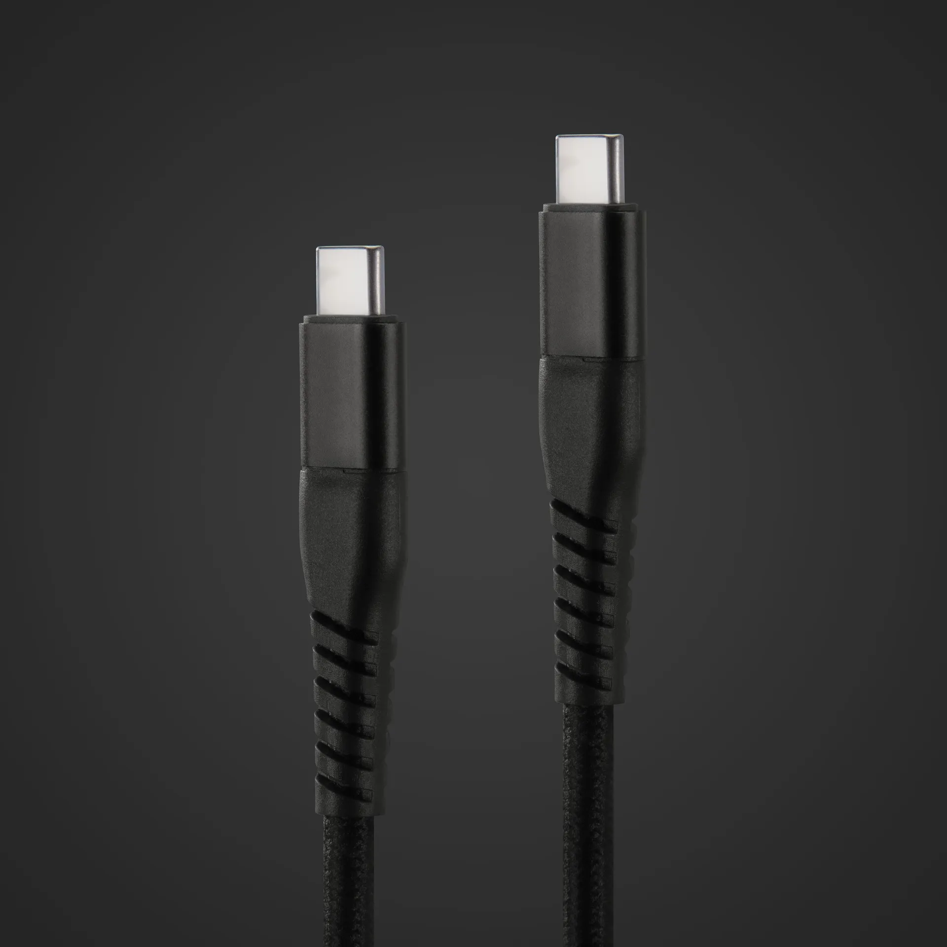 Linocell Premium Kevlar USB-C 3.2-kabel Svart 2 m