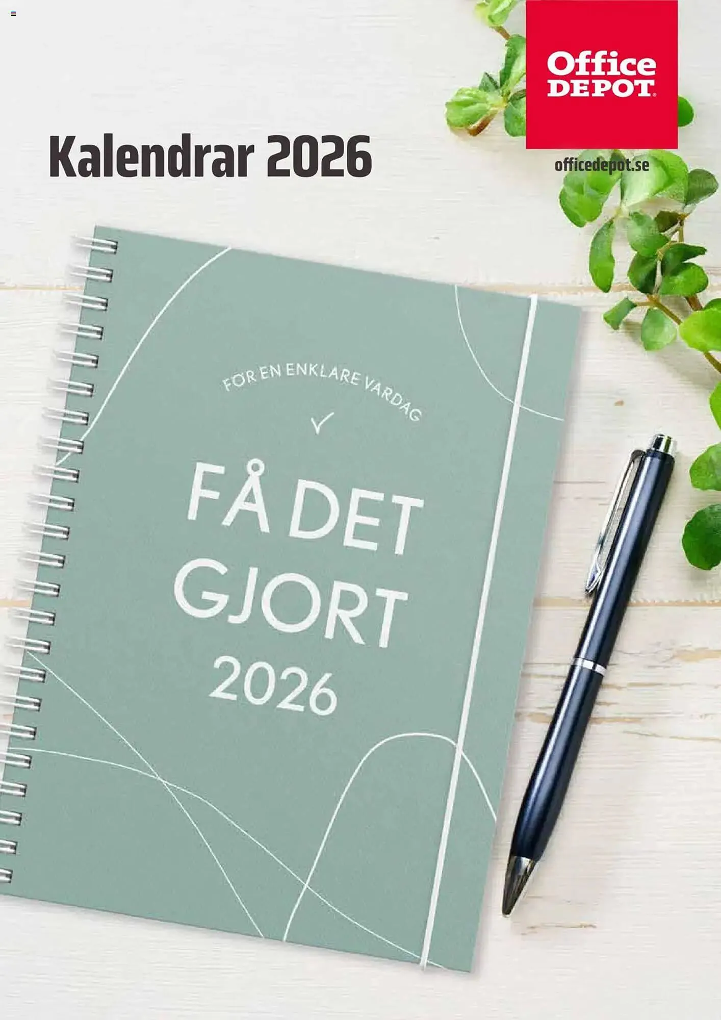 Office Depot reklamblad från 8 september till 30 april 2026 - Reklamblad sidor 1