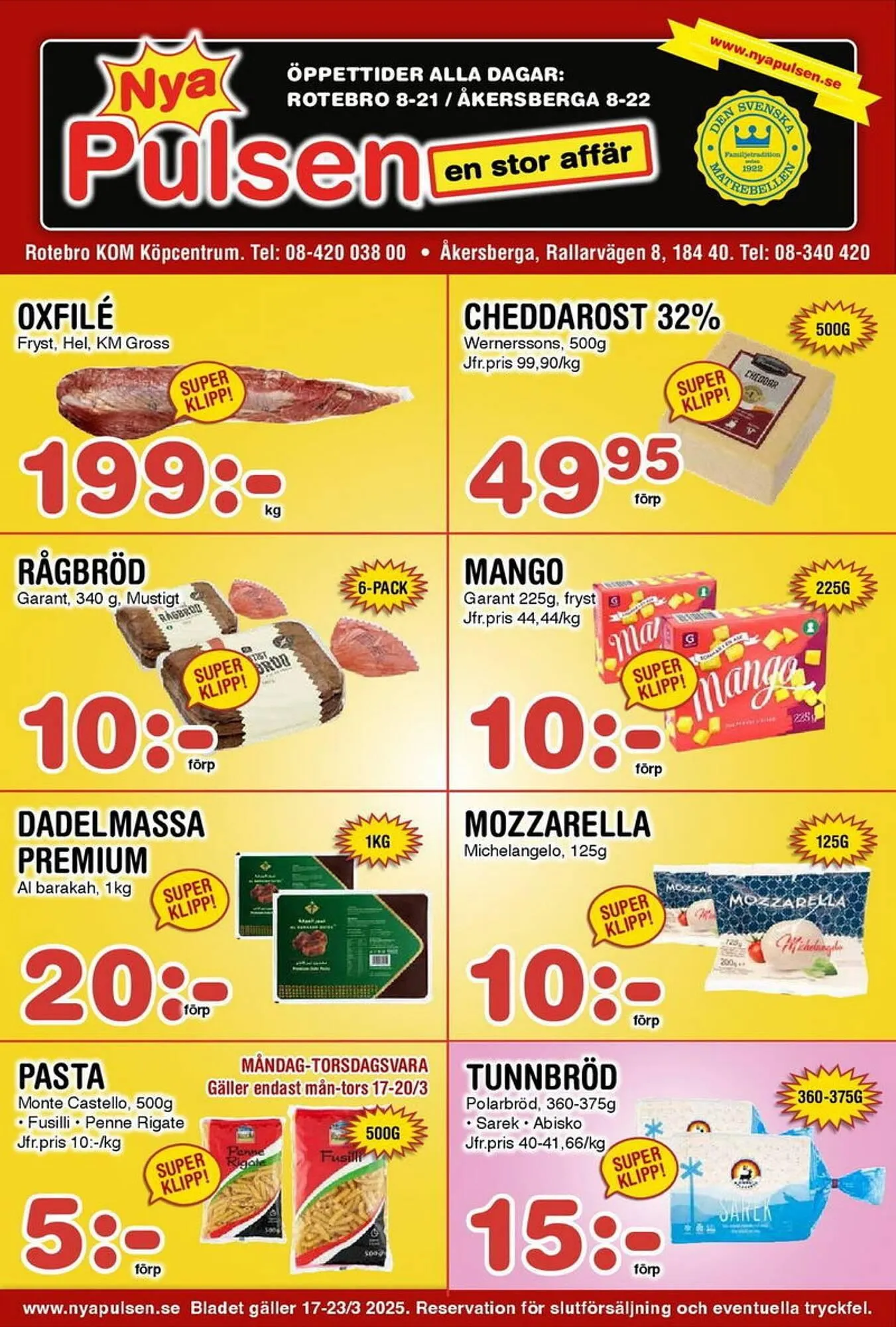 Nya Pulsen reklamblad - 1