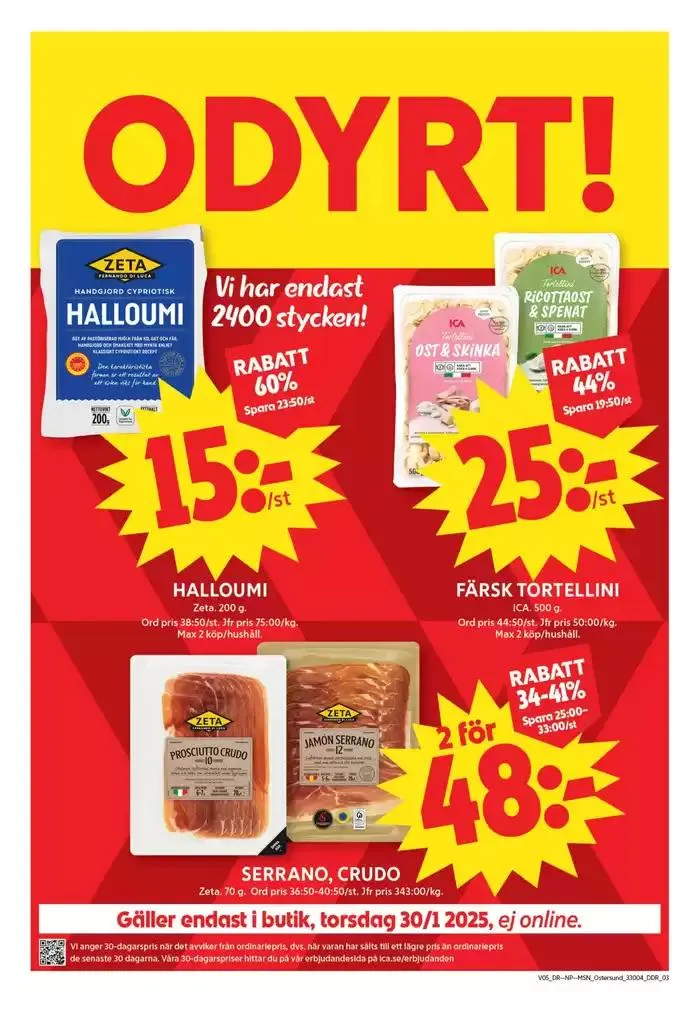 ICA Maxi Erbjudanden från 27 januari till 2 februari 2025 - Reklamblad sidor 3