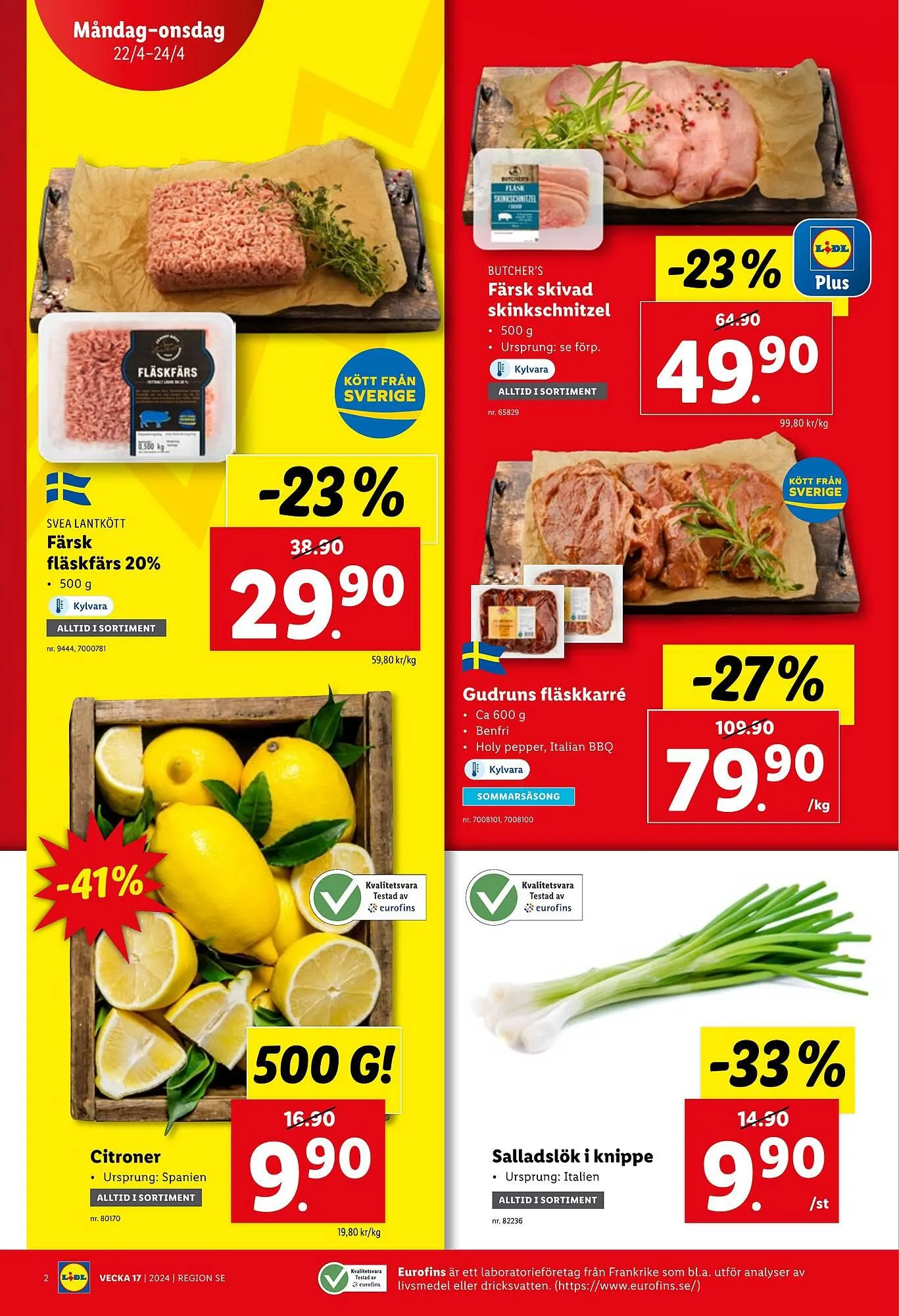Lidl reklamblad från 22 april till 28 april 2024 - Reklamblad sidor 2