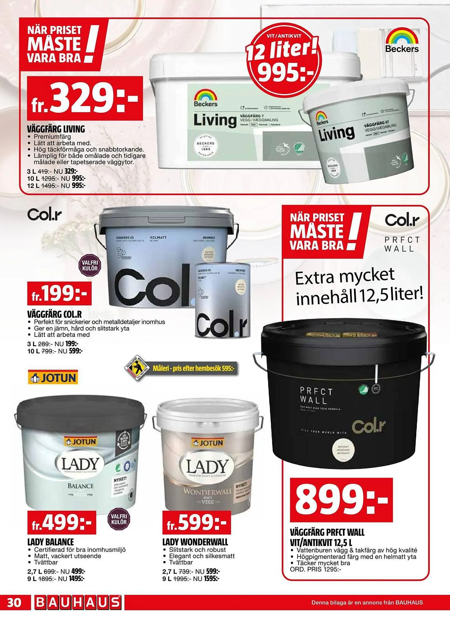 Bauhaus reklamblad från 1 oktober till 15 oktober 2023 - Reklamblad sidor 30