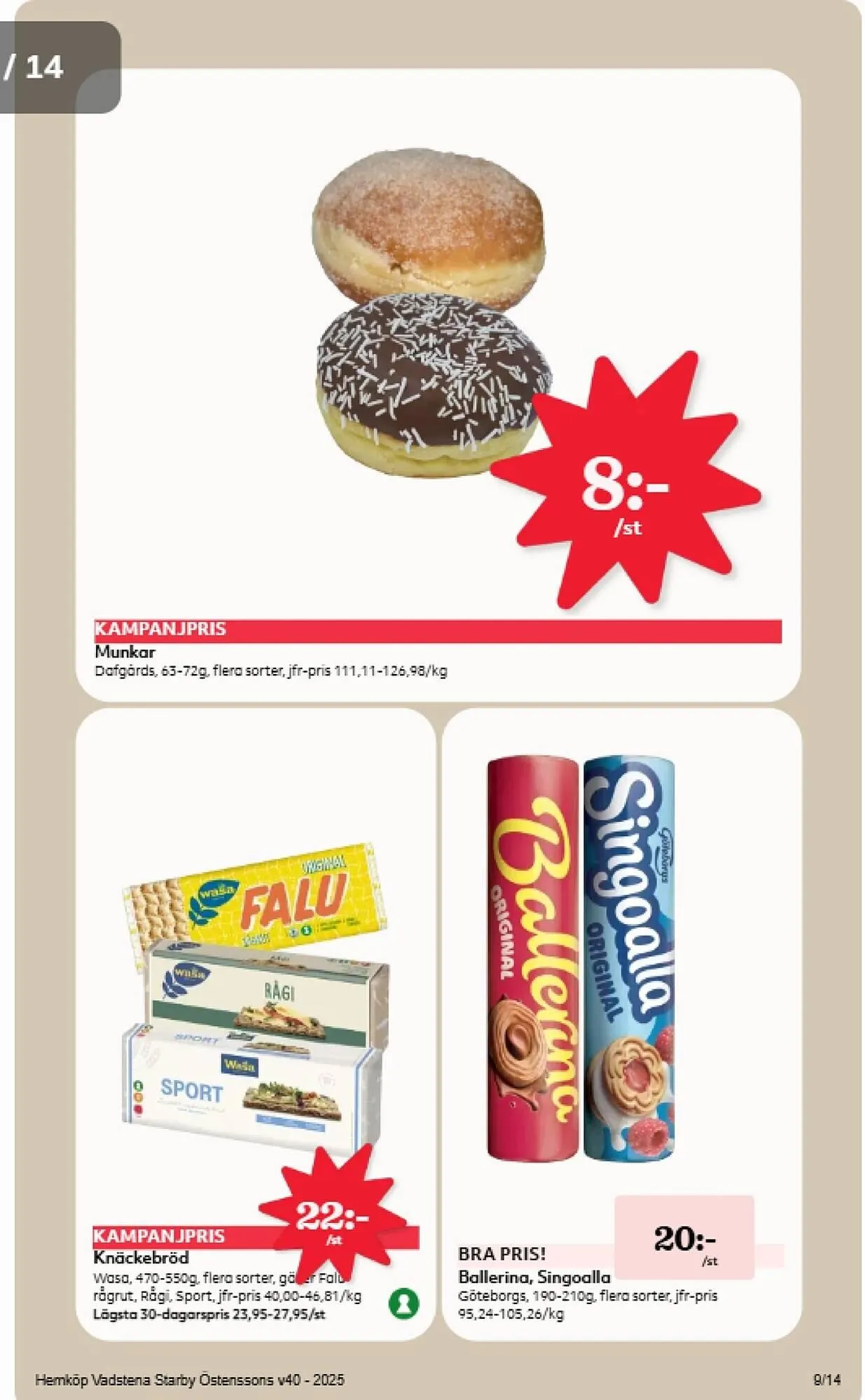 Hemköp reklamblad från 29 september till 5 oktober 2025 - Reklamblad sidor 9